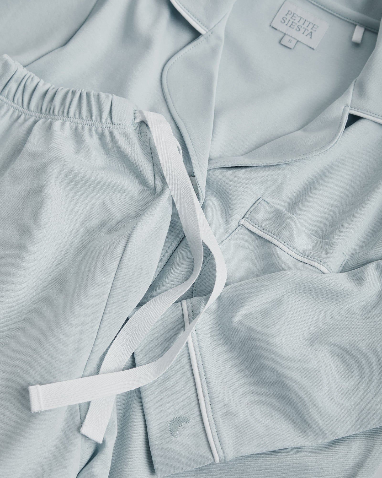 Pijama Mujer Camisero Azul