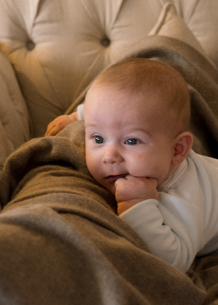 Baby Alpaca Blanket Beige Tan