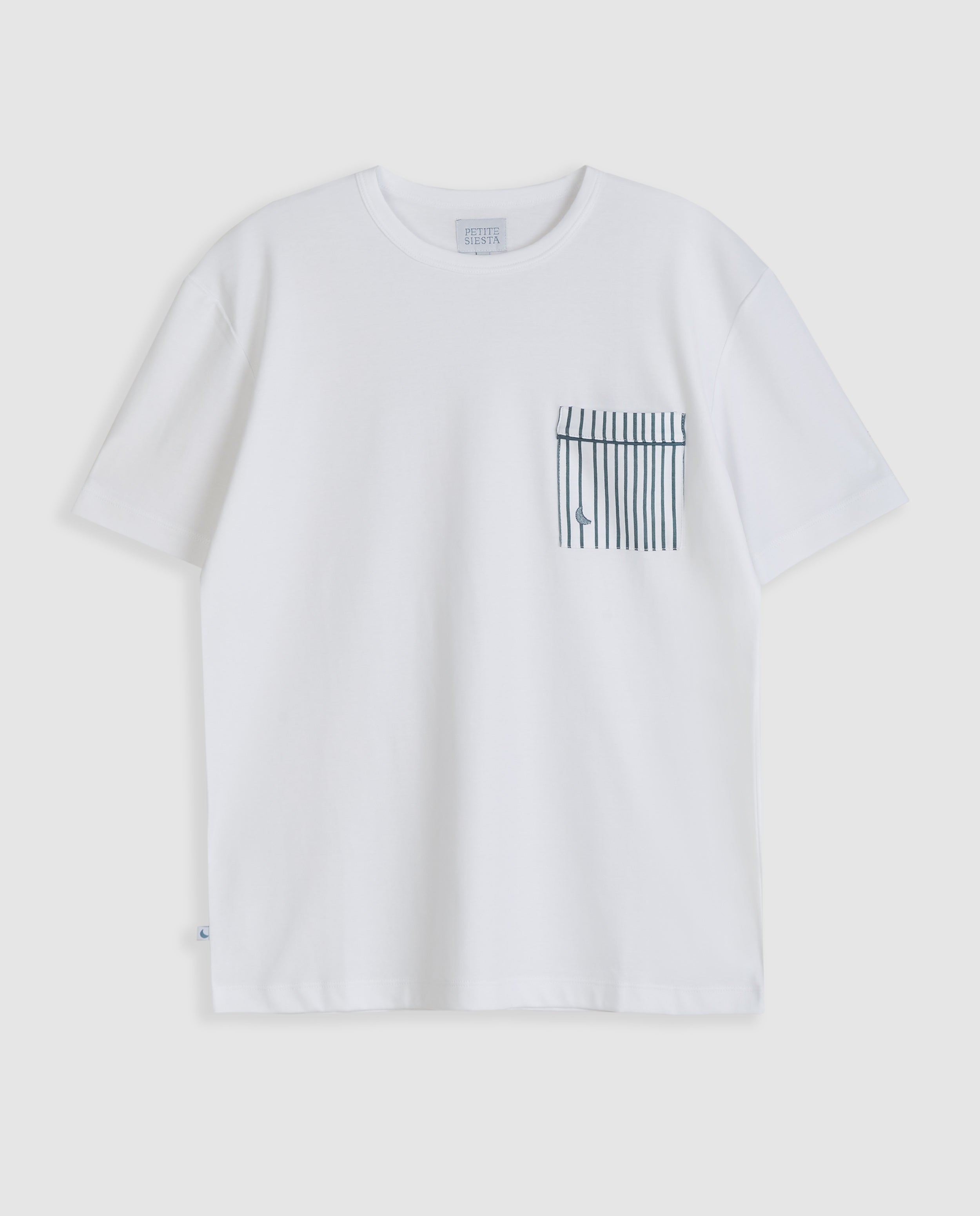 Pyjama court à rayures bleu foncé pour homme