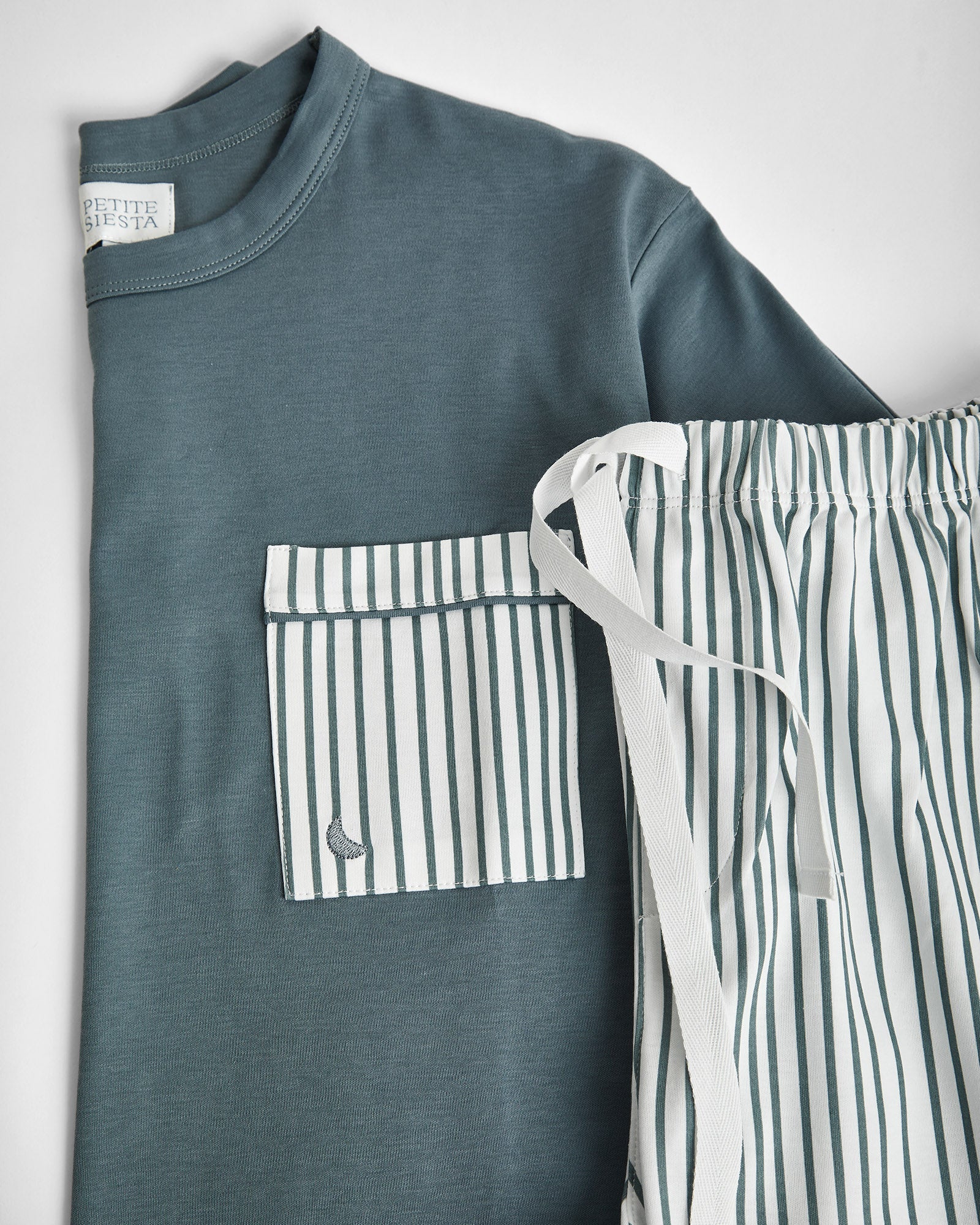 Pyjama rayé bleu foncé pour homme