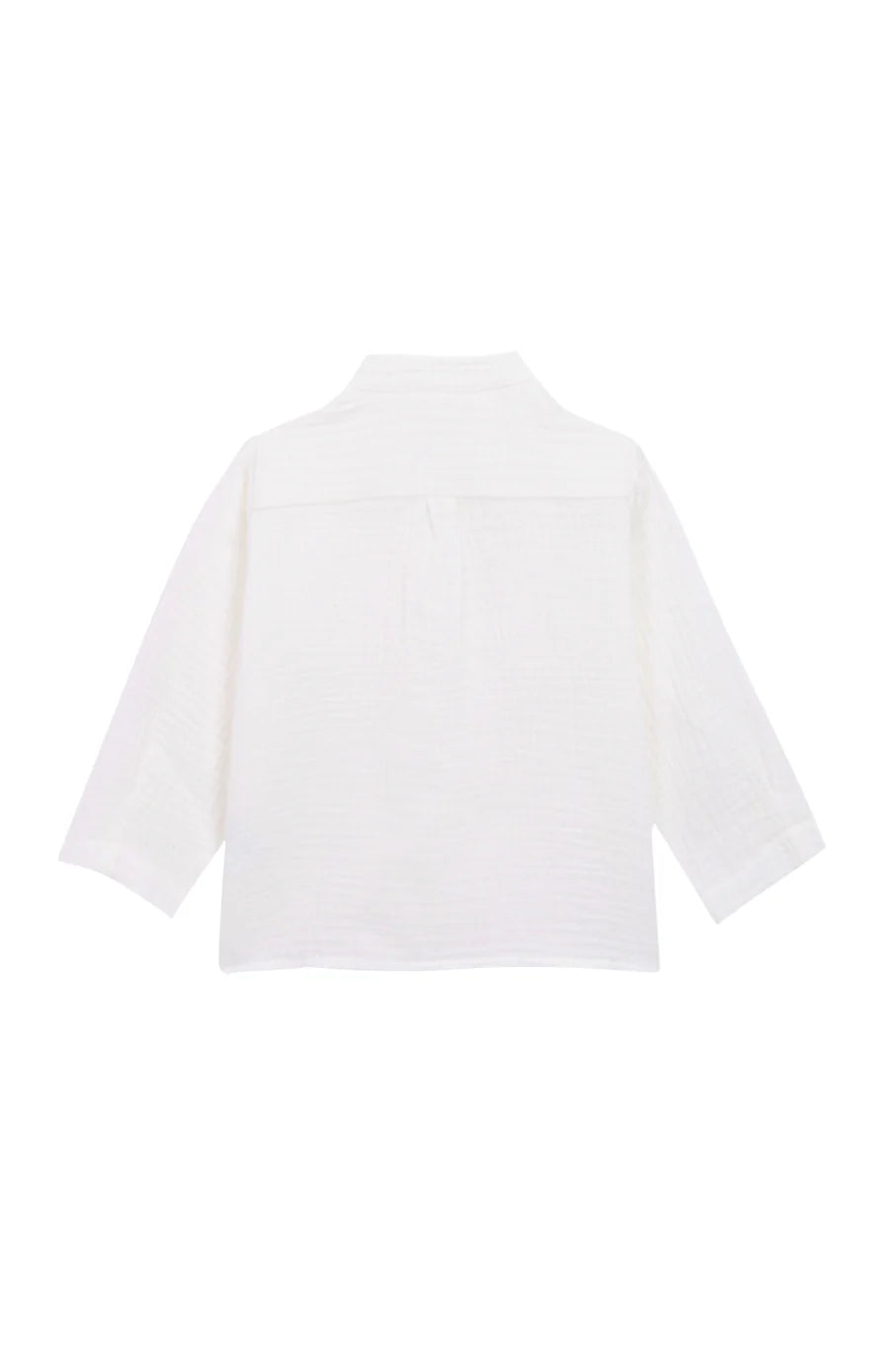 White Bamboo Mao Shirt