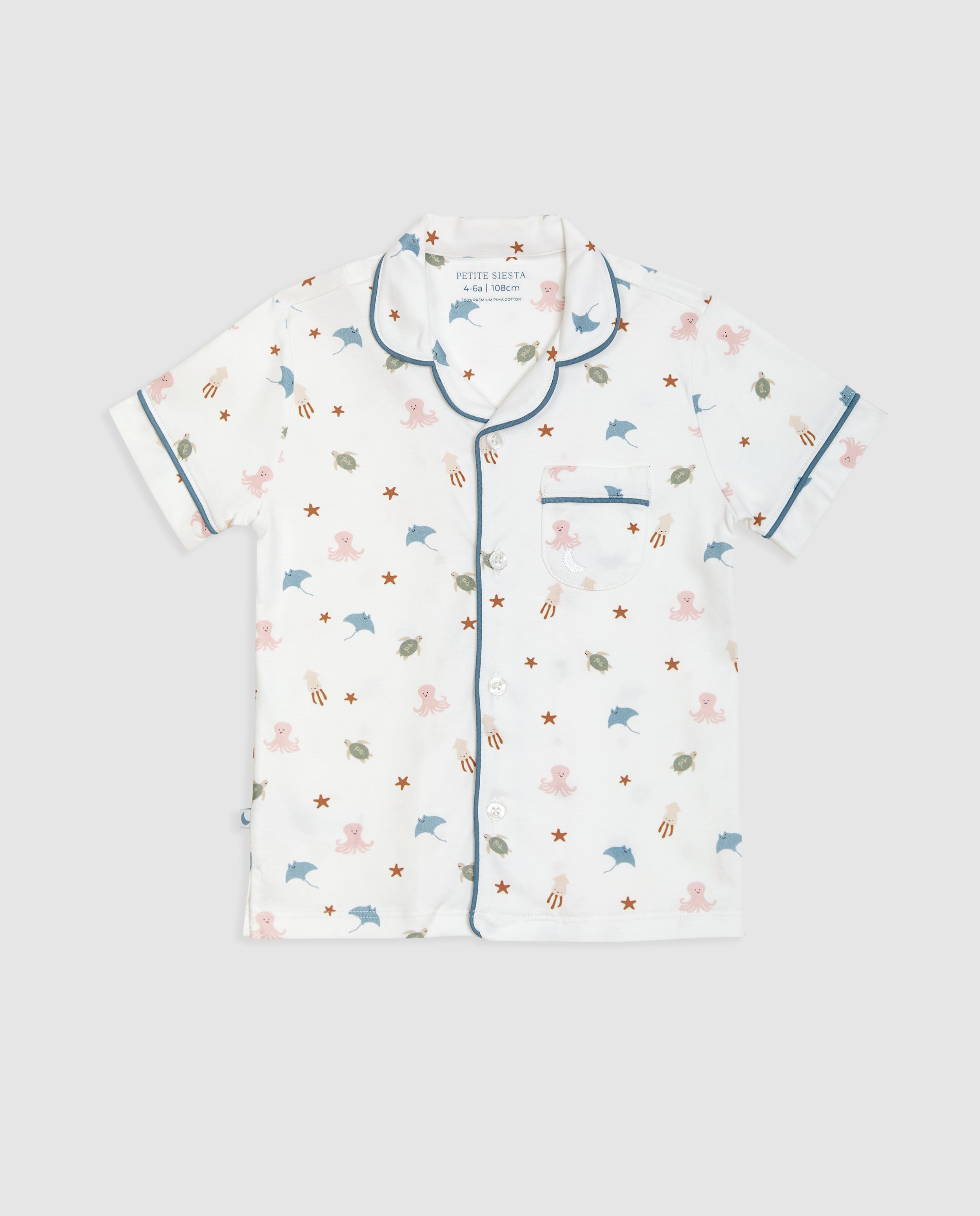 Pijama Kids Camisero Ocean Corto
