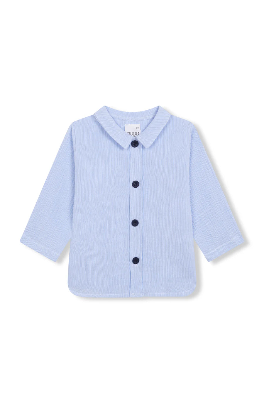 Millerighe Blue Scoop Neck Shirt