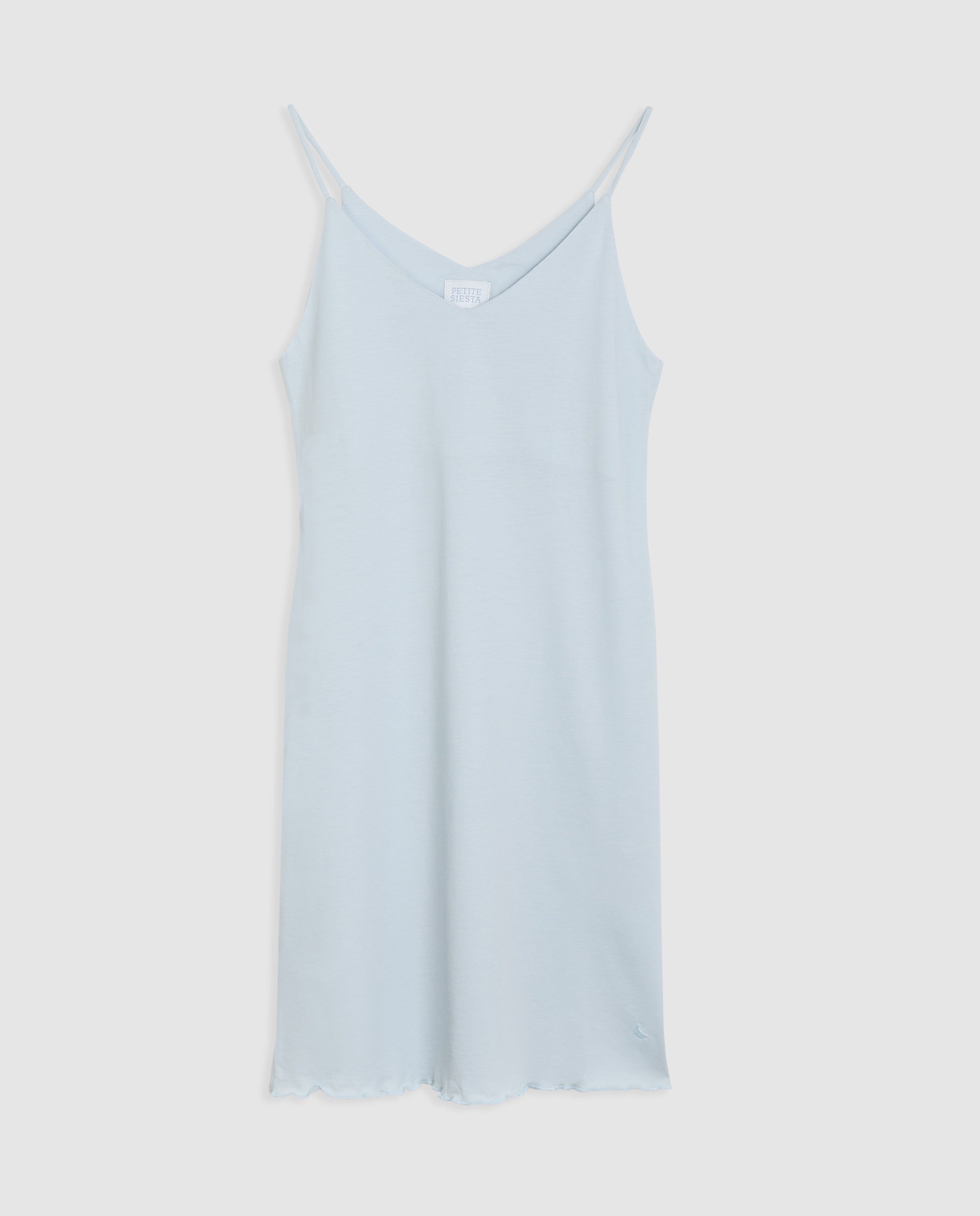 Camisón Mujer Tirantes Azul Corto