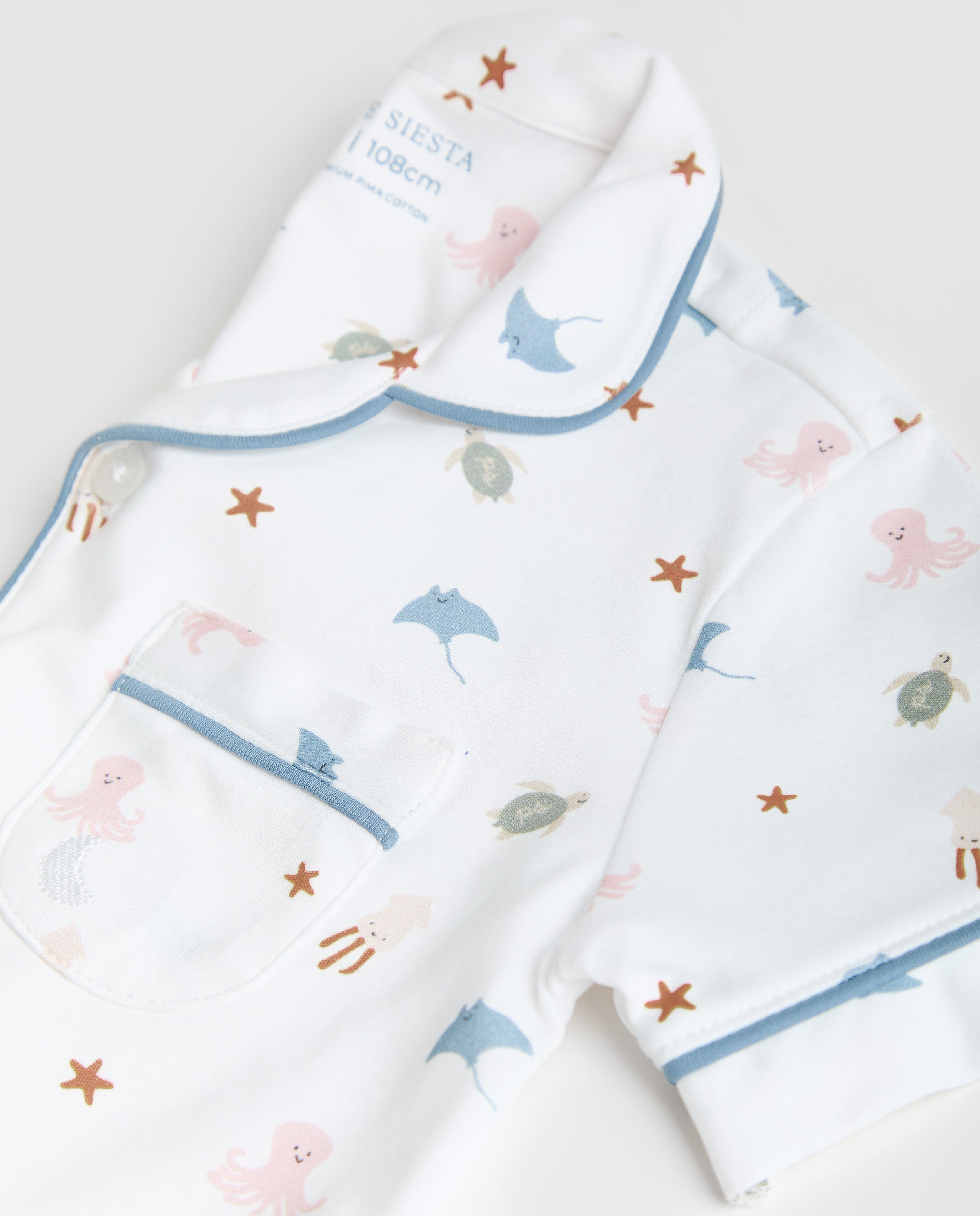 Pijama Kids Camisero Ocean Corto