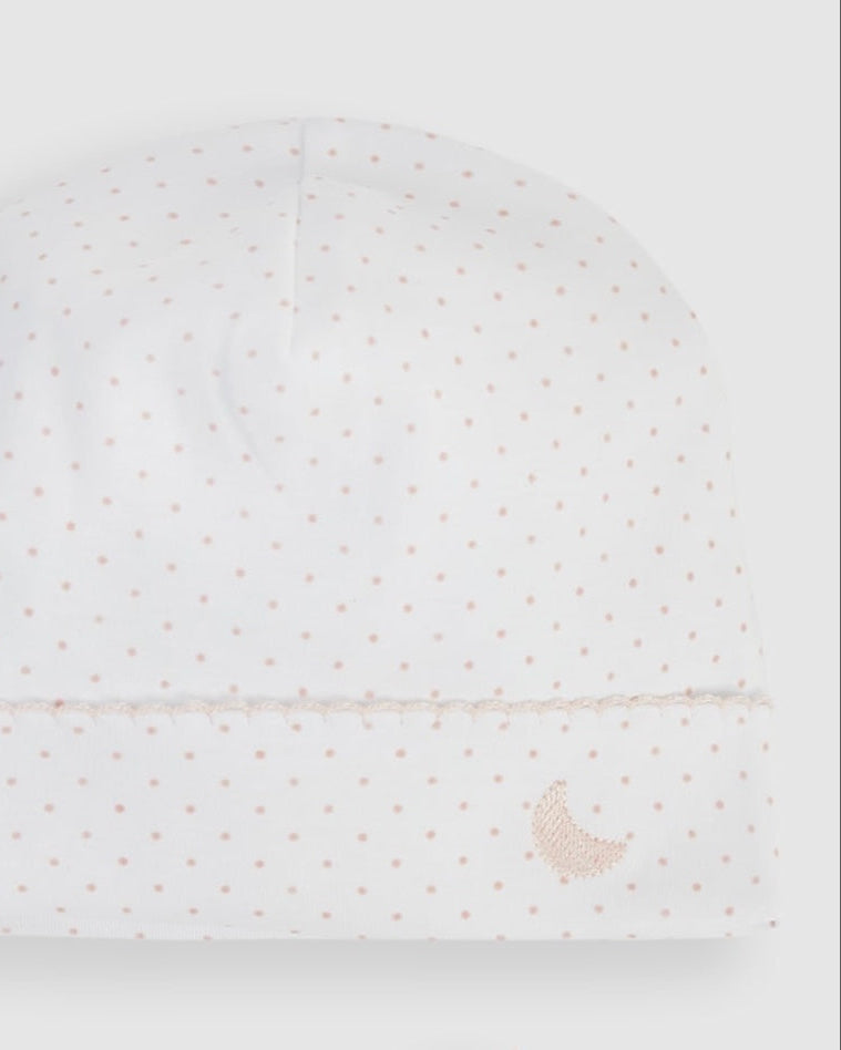 Gorrito Bebé Puntos Rosas