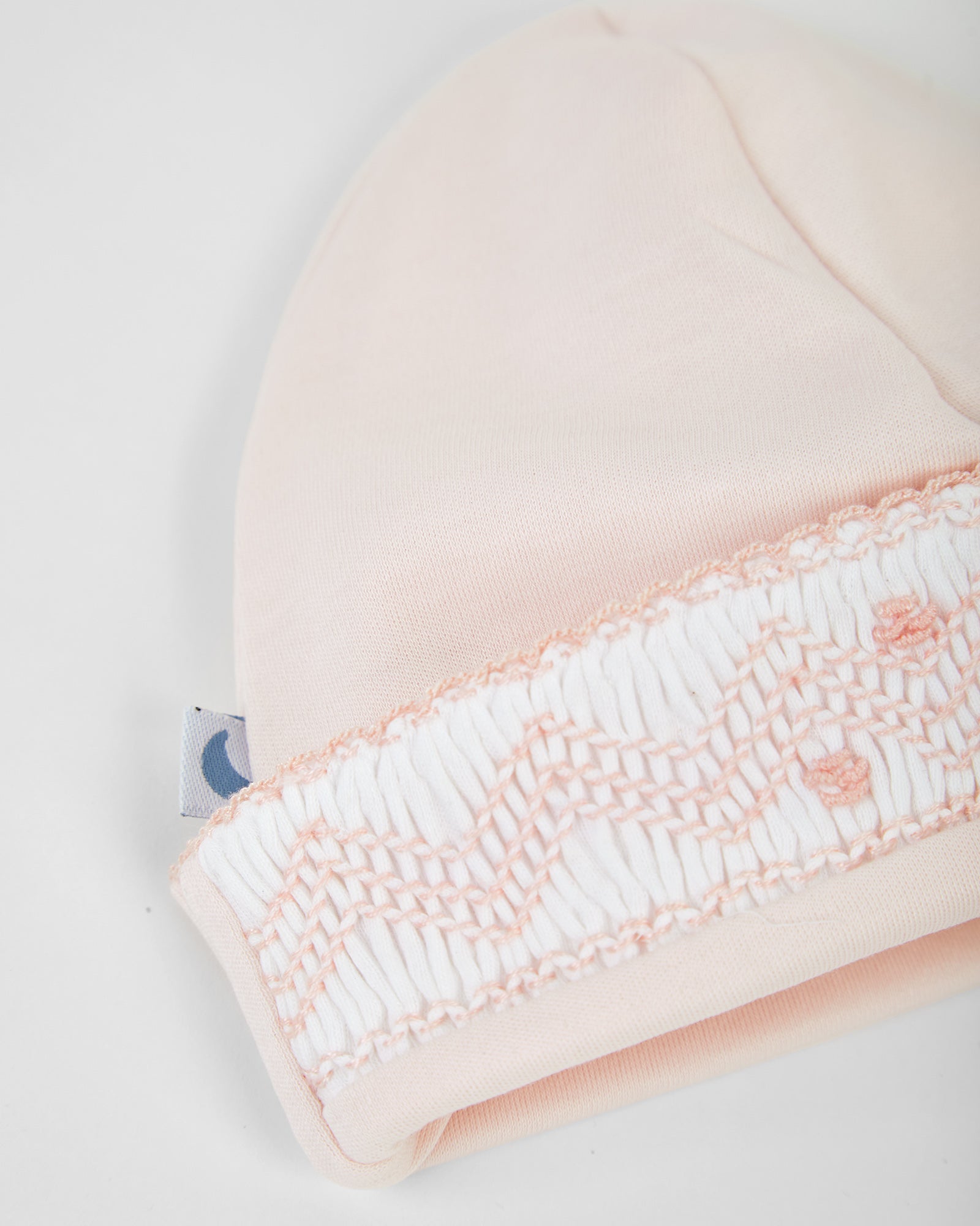 Gorrito Bebé Smock Rosa