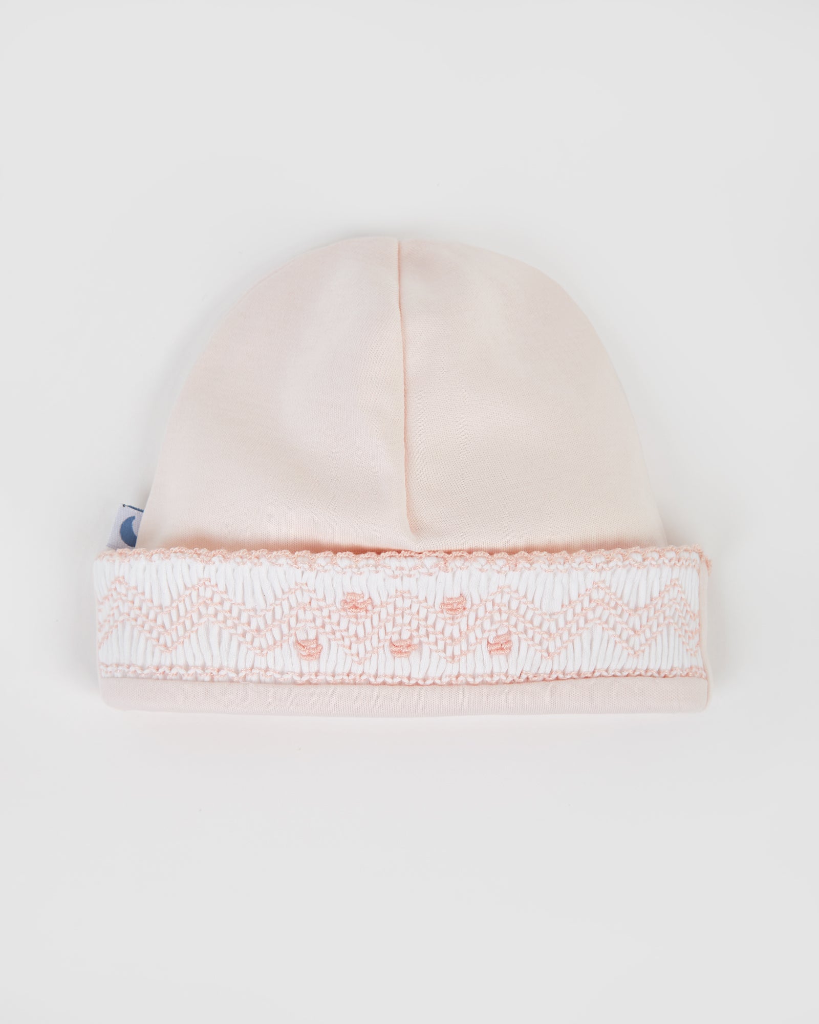 Gorrito Bebé Smock Rosa
