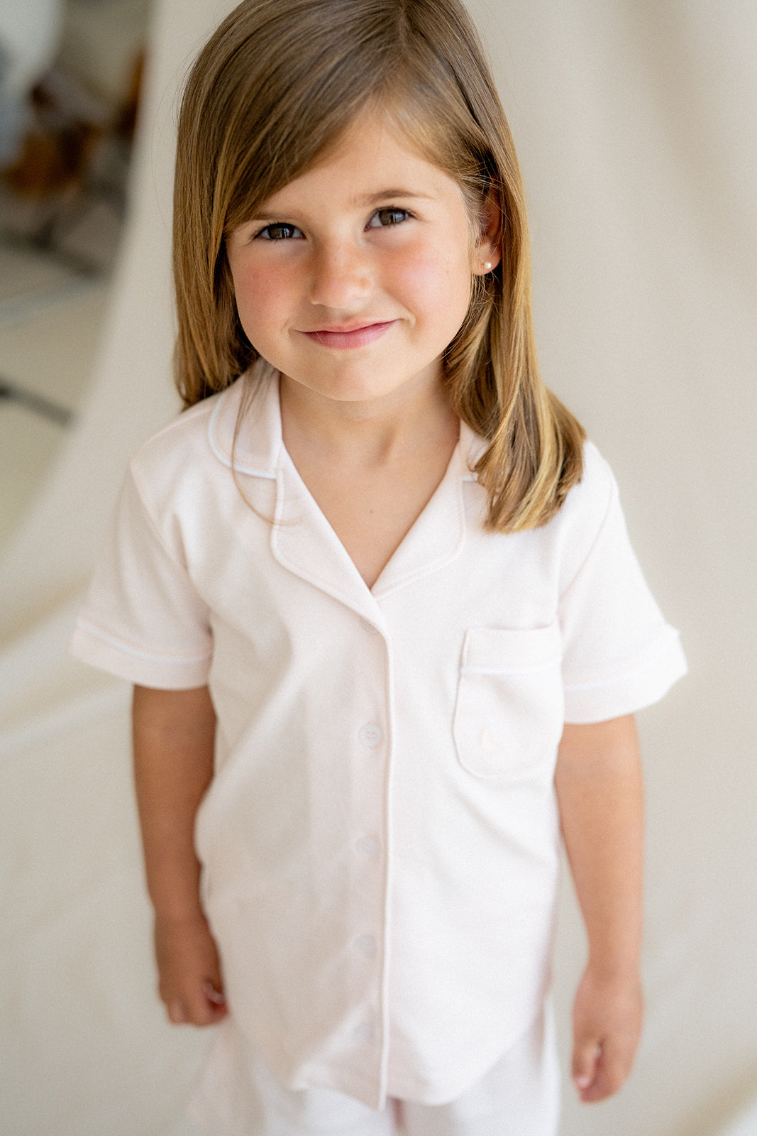 Pijama Kids Camisero Rosa Corto