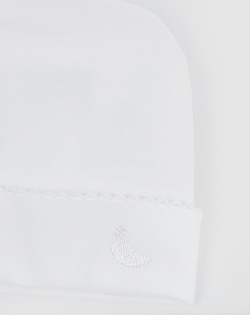 Bonnet blanc pour bébé