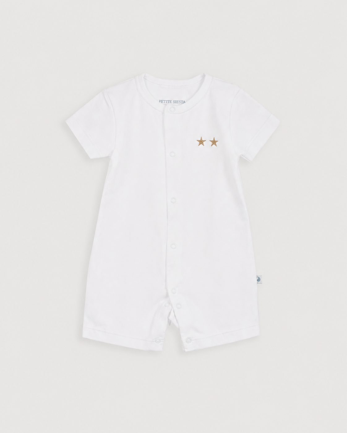 Pyjama court blanc pour bébé
