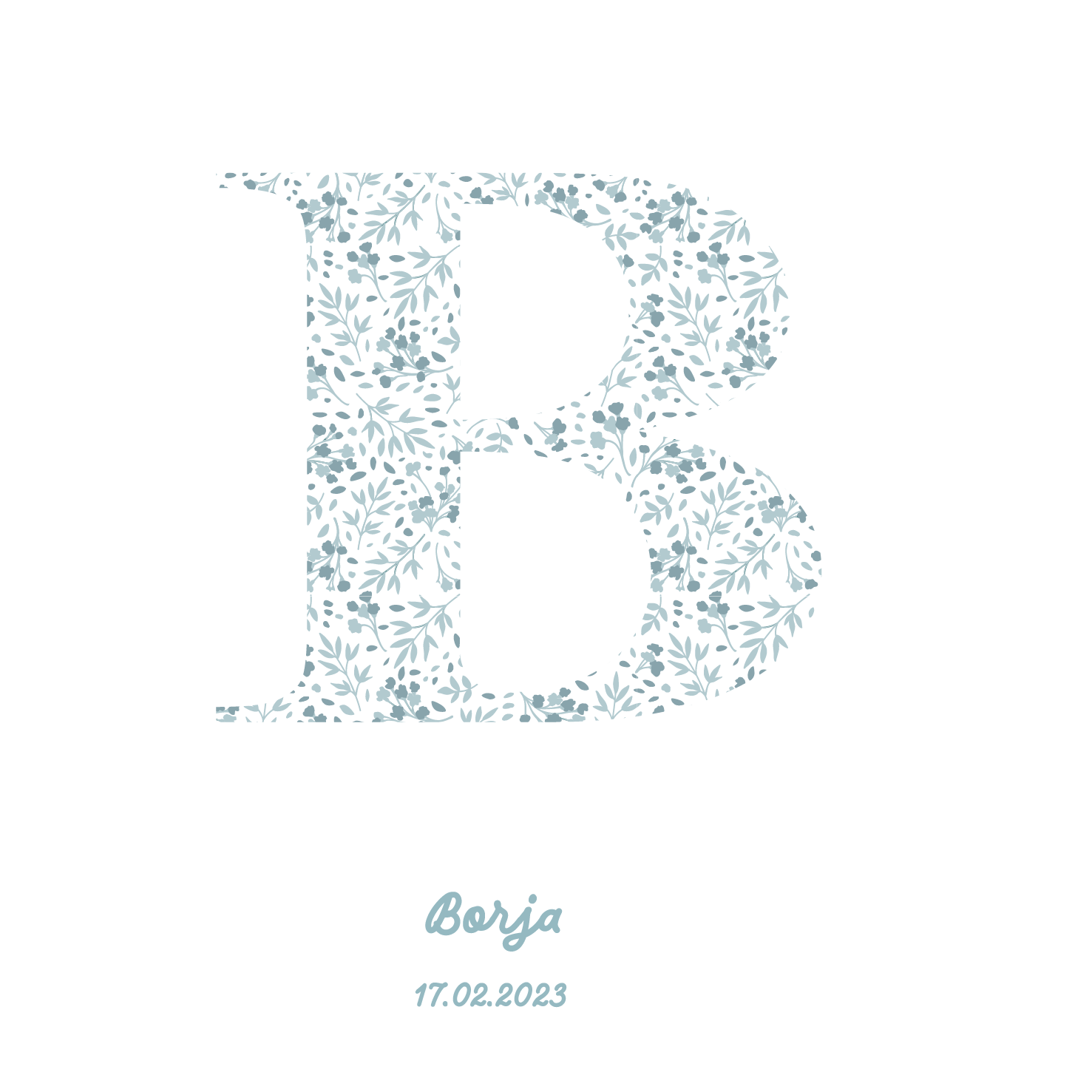 Boîte initiale bleue