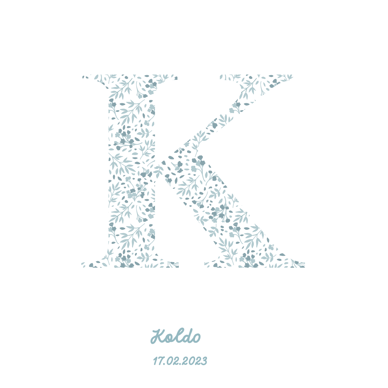 Boîte initiale bleue