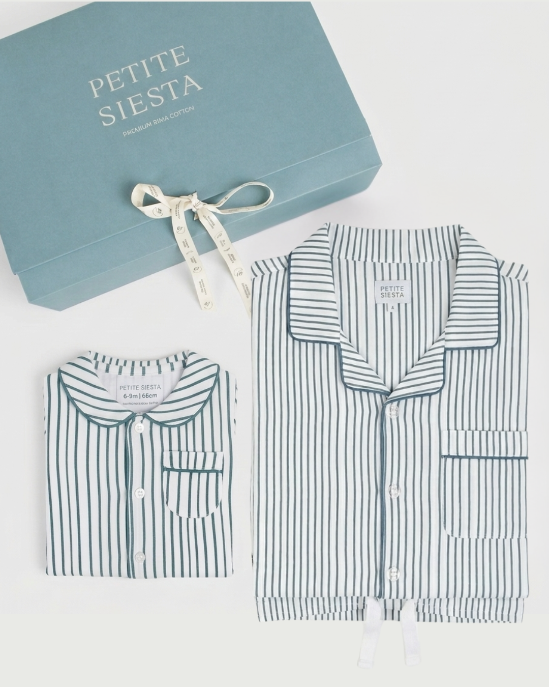 Pack Father & Baby Stripes Deep Blue