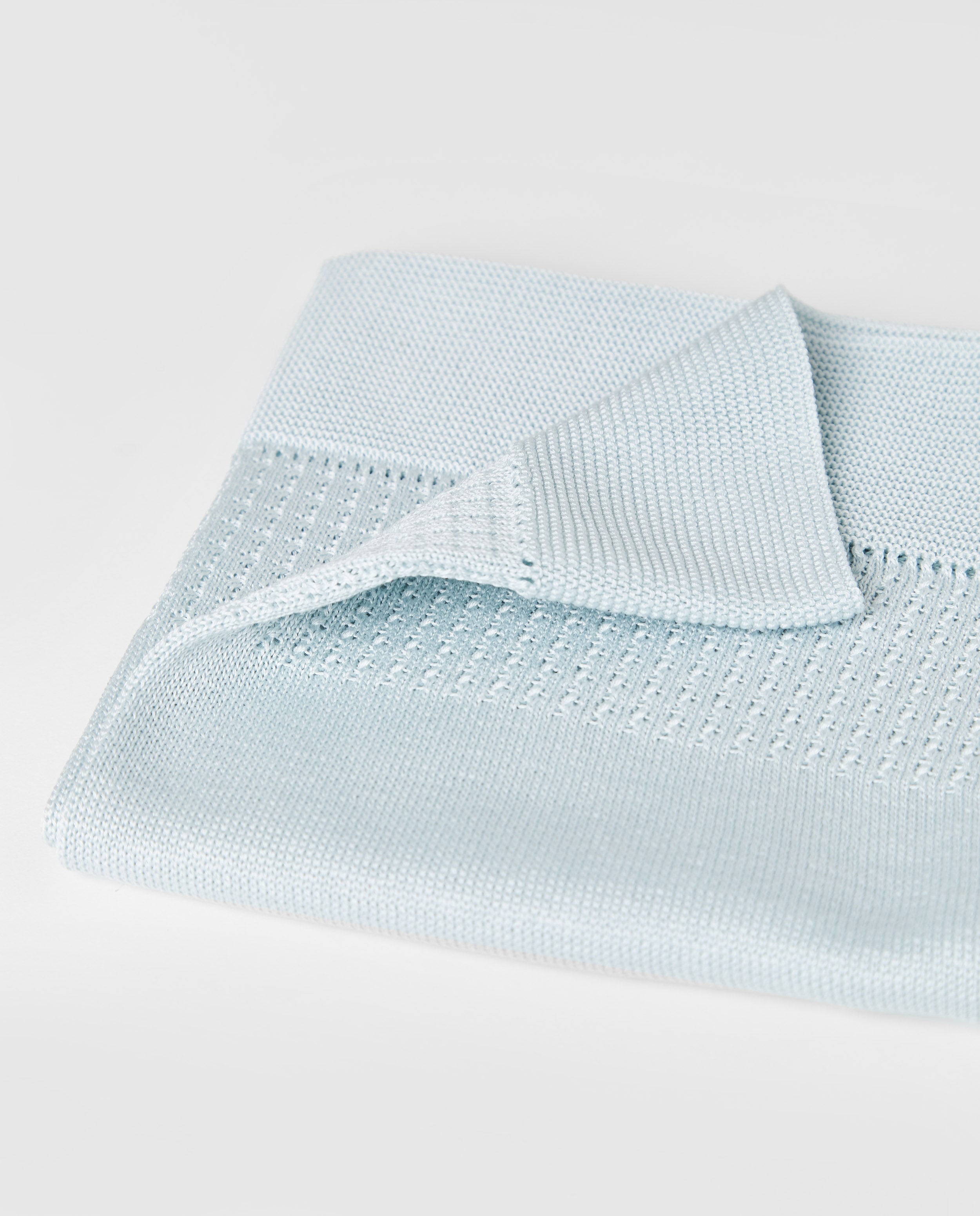 Blue Cotton Pearl Shawl