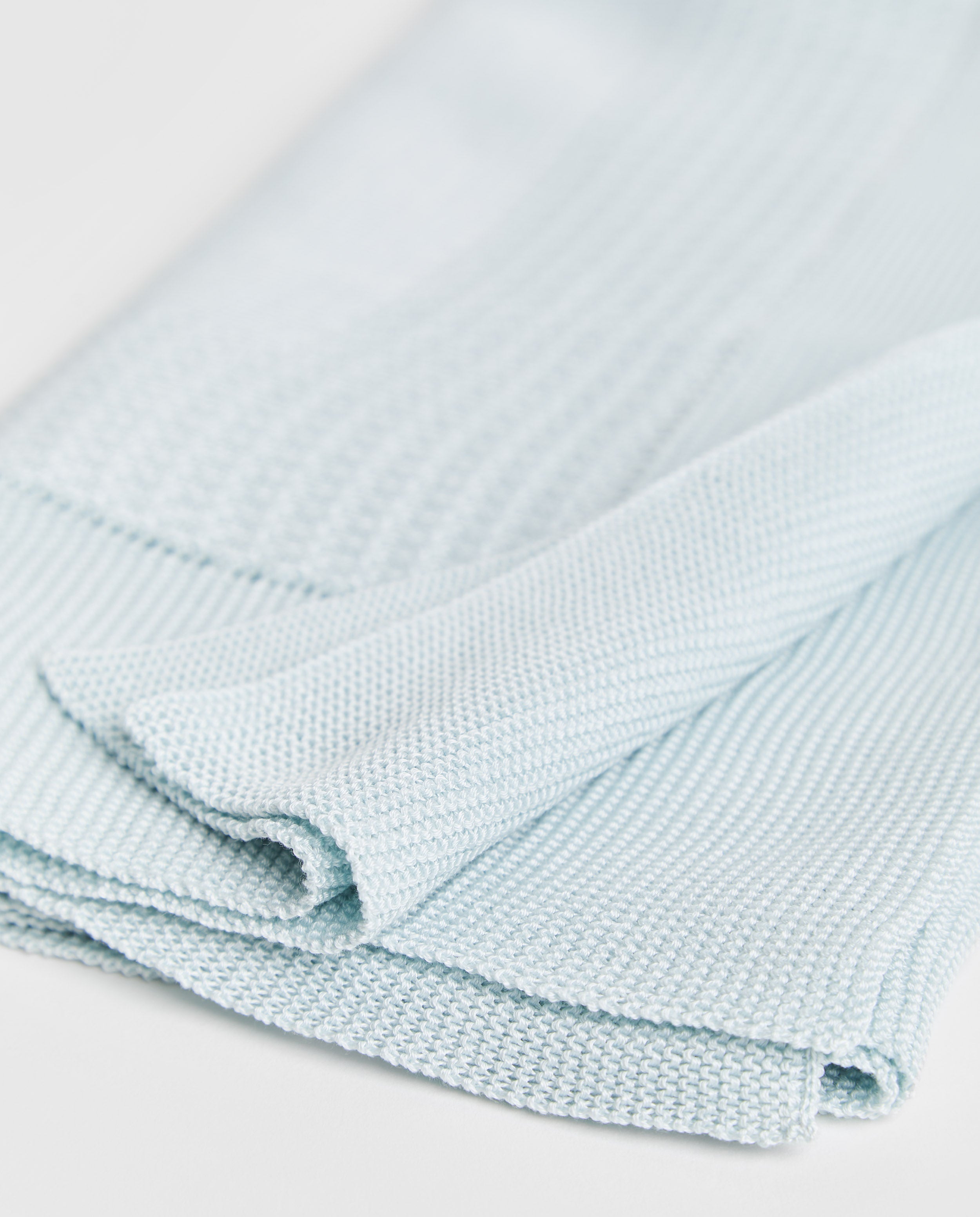 Blue Cotton Pearl Shawl