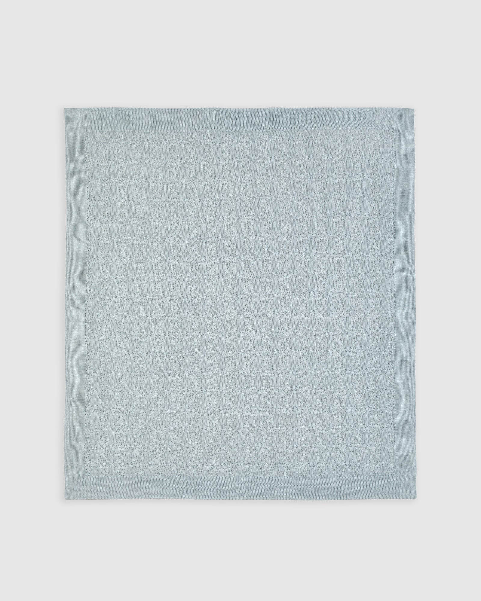 Couverture en coton perlé bleu