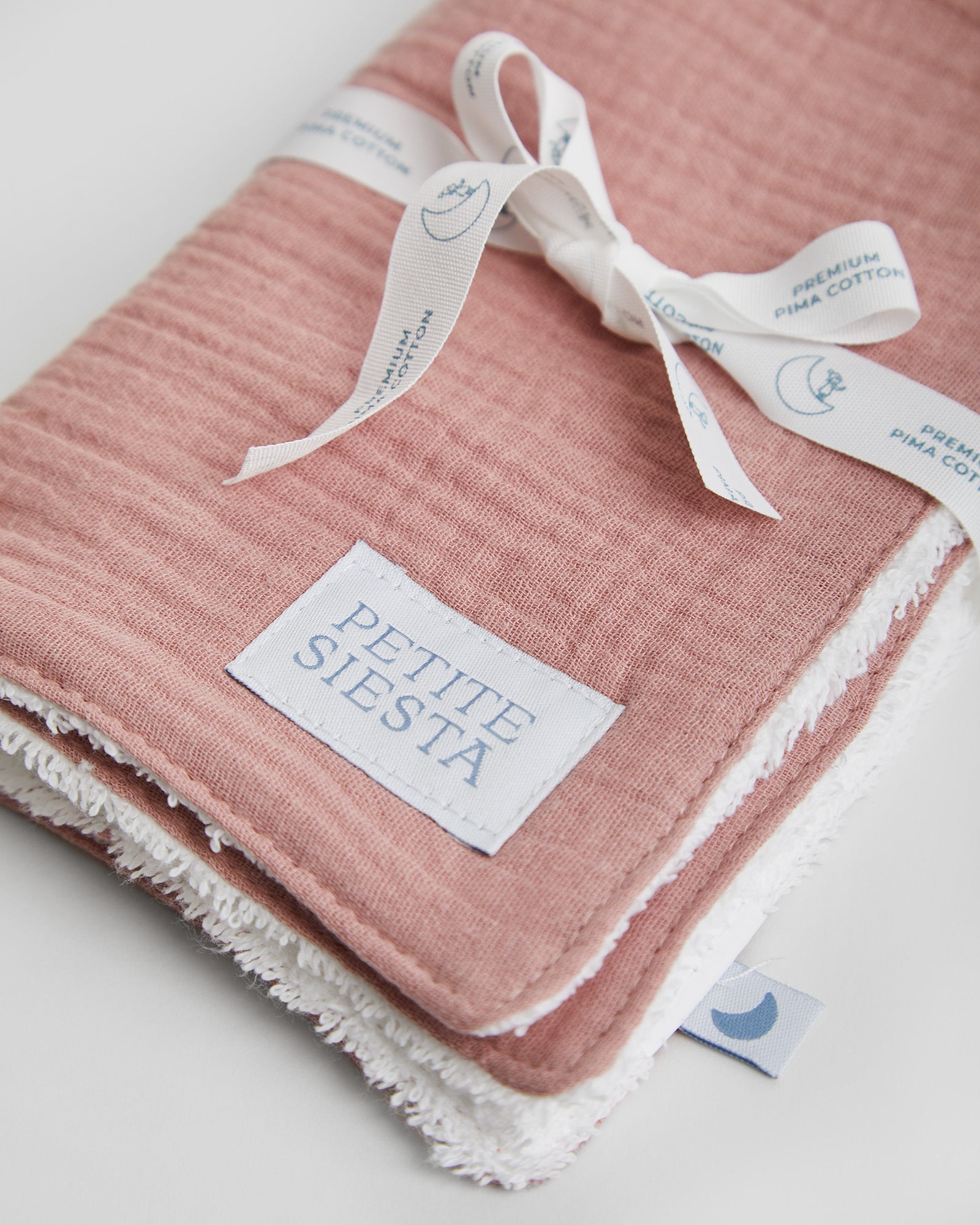 Mini serviettes corail et baies (lot de 2)