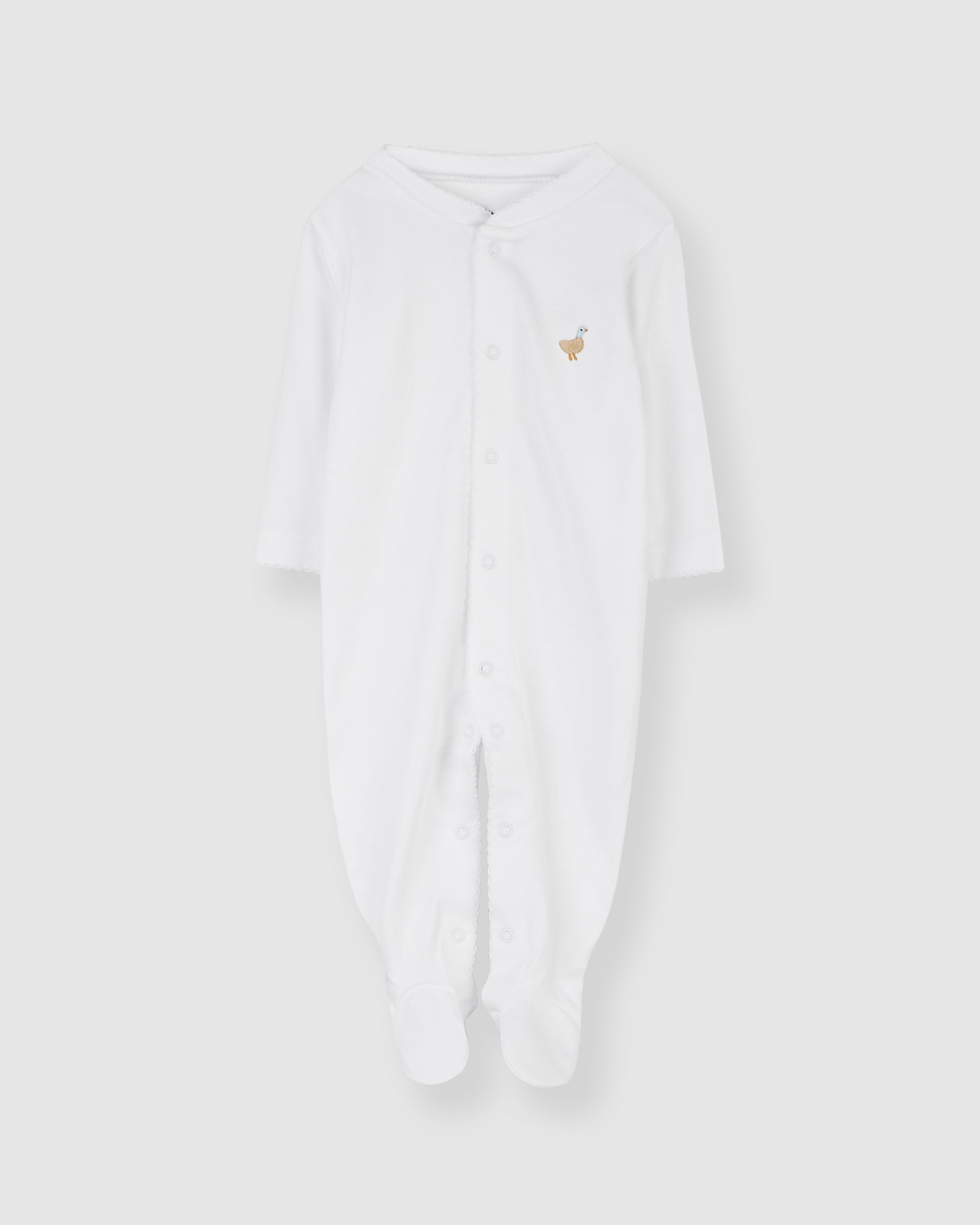 Short White Baby Pajamas