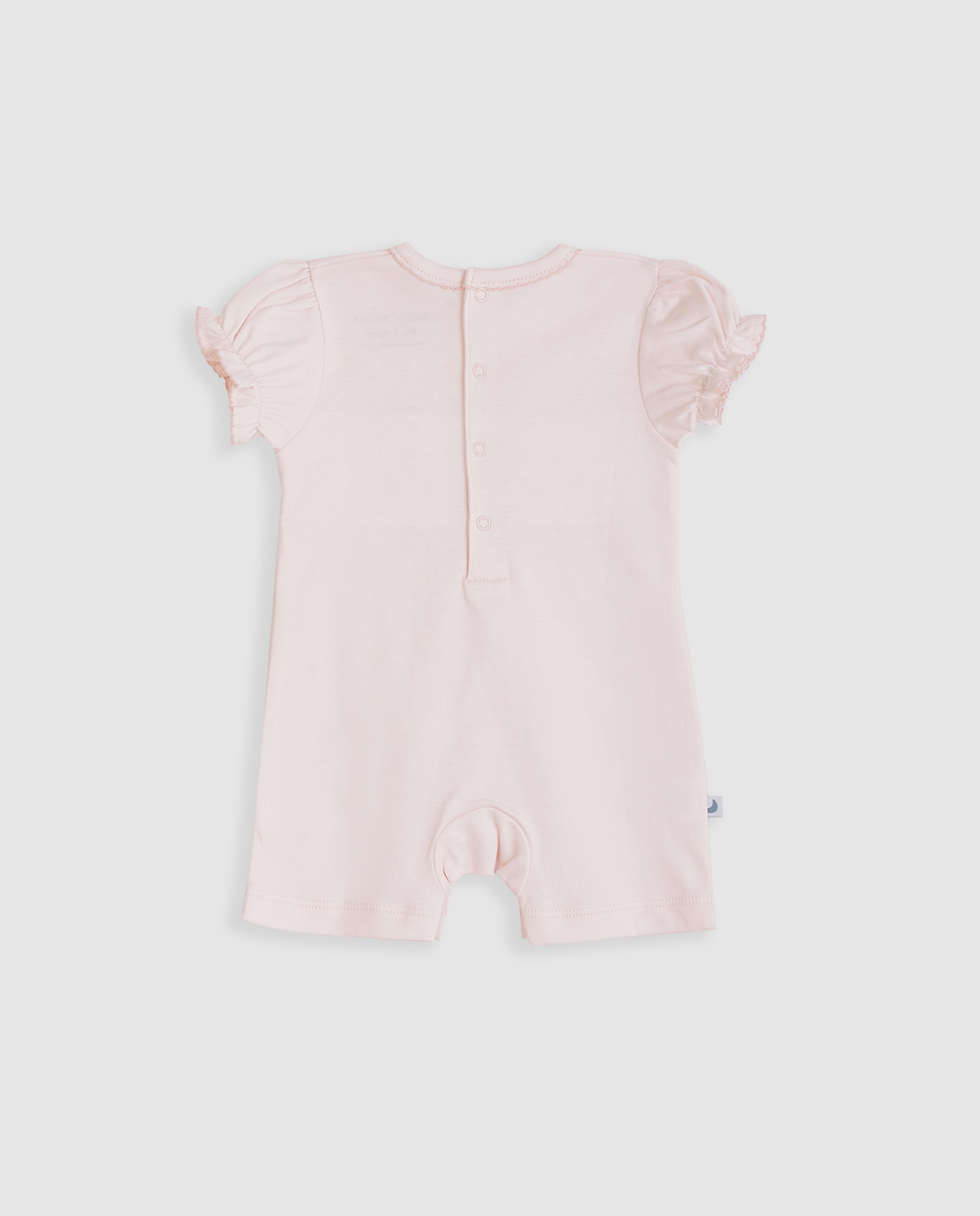 Short Pink Smock Baby Pajamas