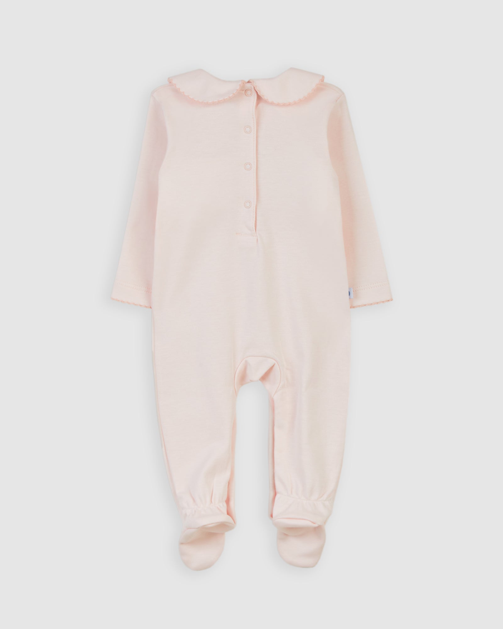 Pyjama bébé rose à smocks