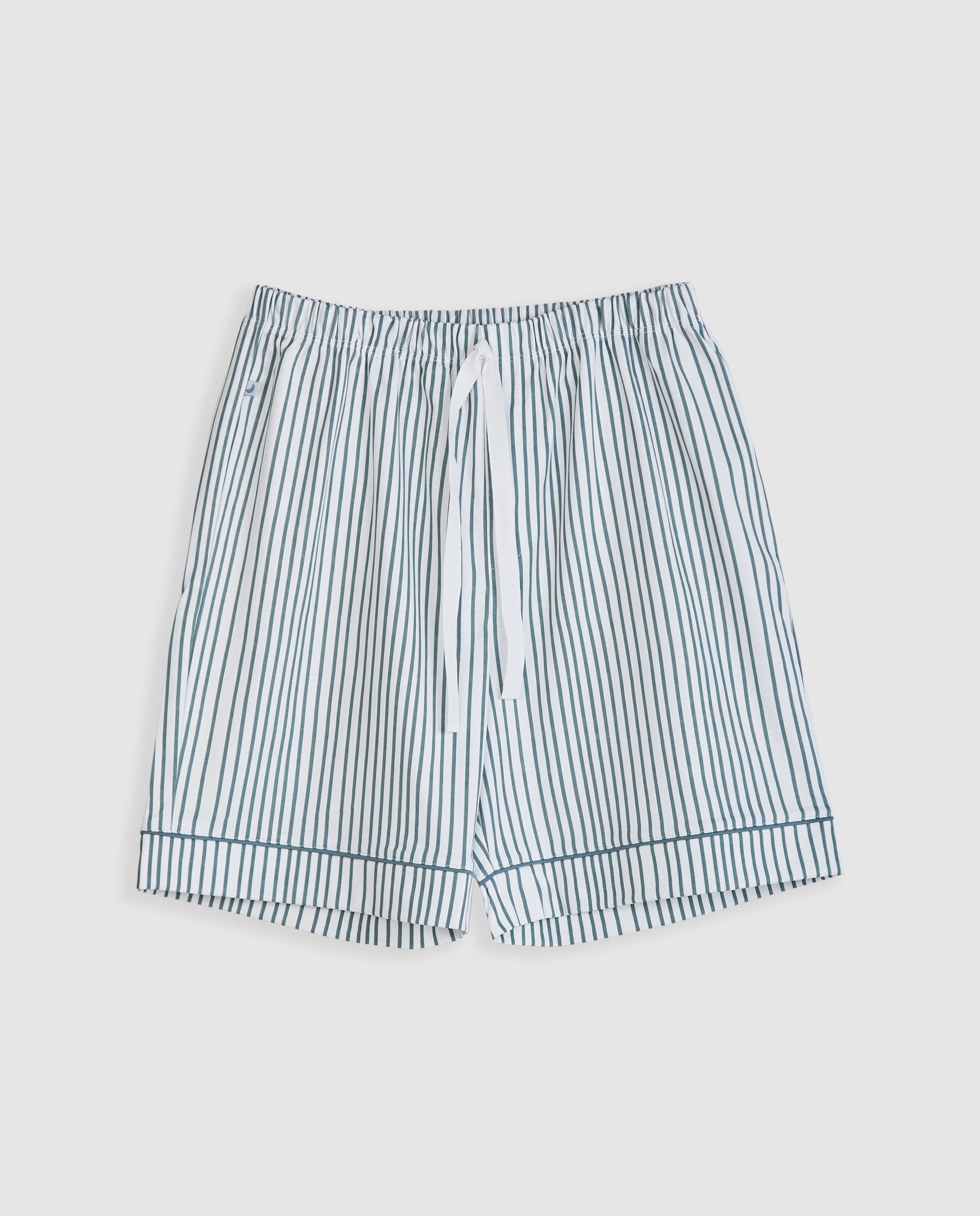 Pijama Hombre Camisero Rayas Deep Blue Corto