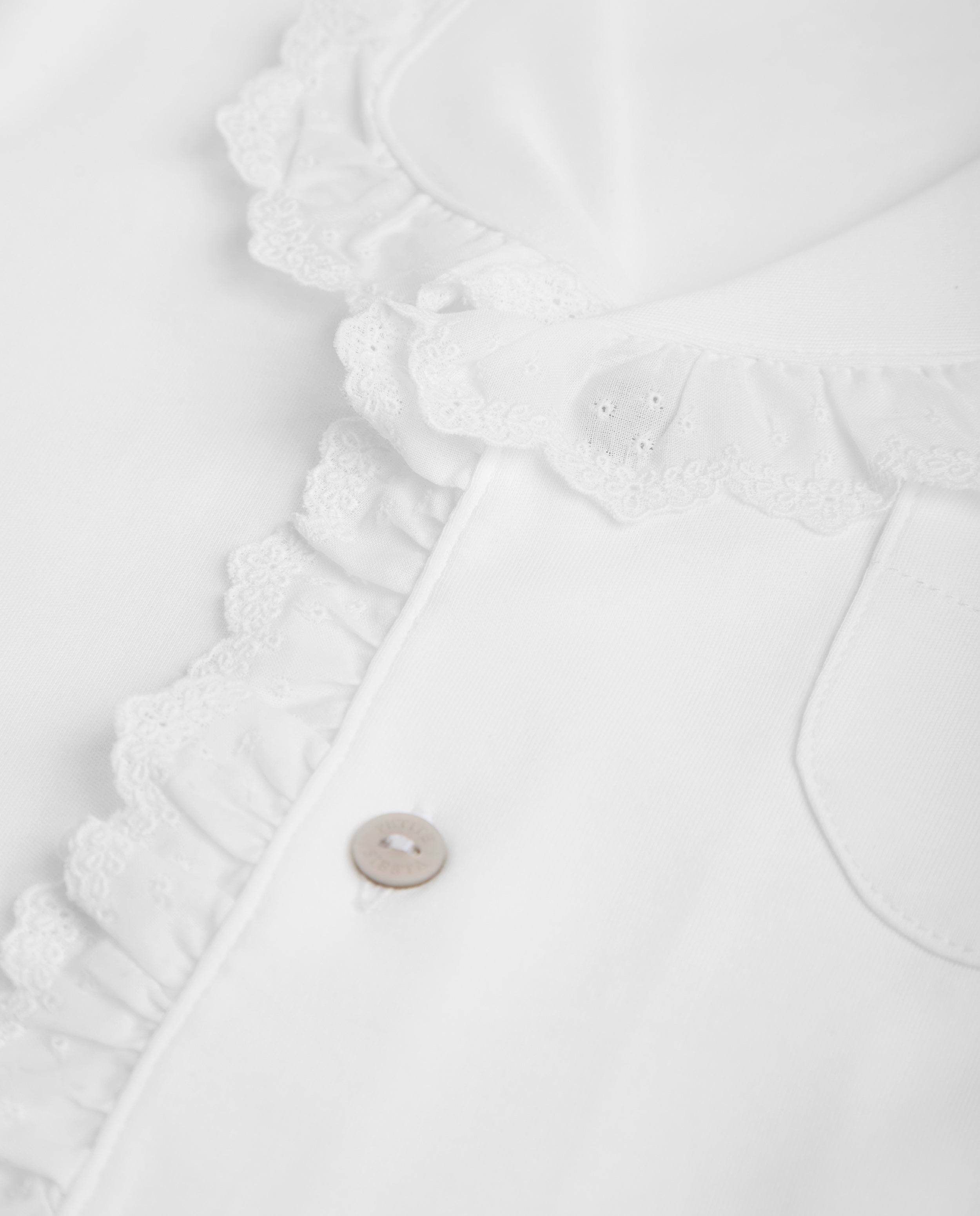 Pijama Niña Camisero Tira Bordada