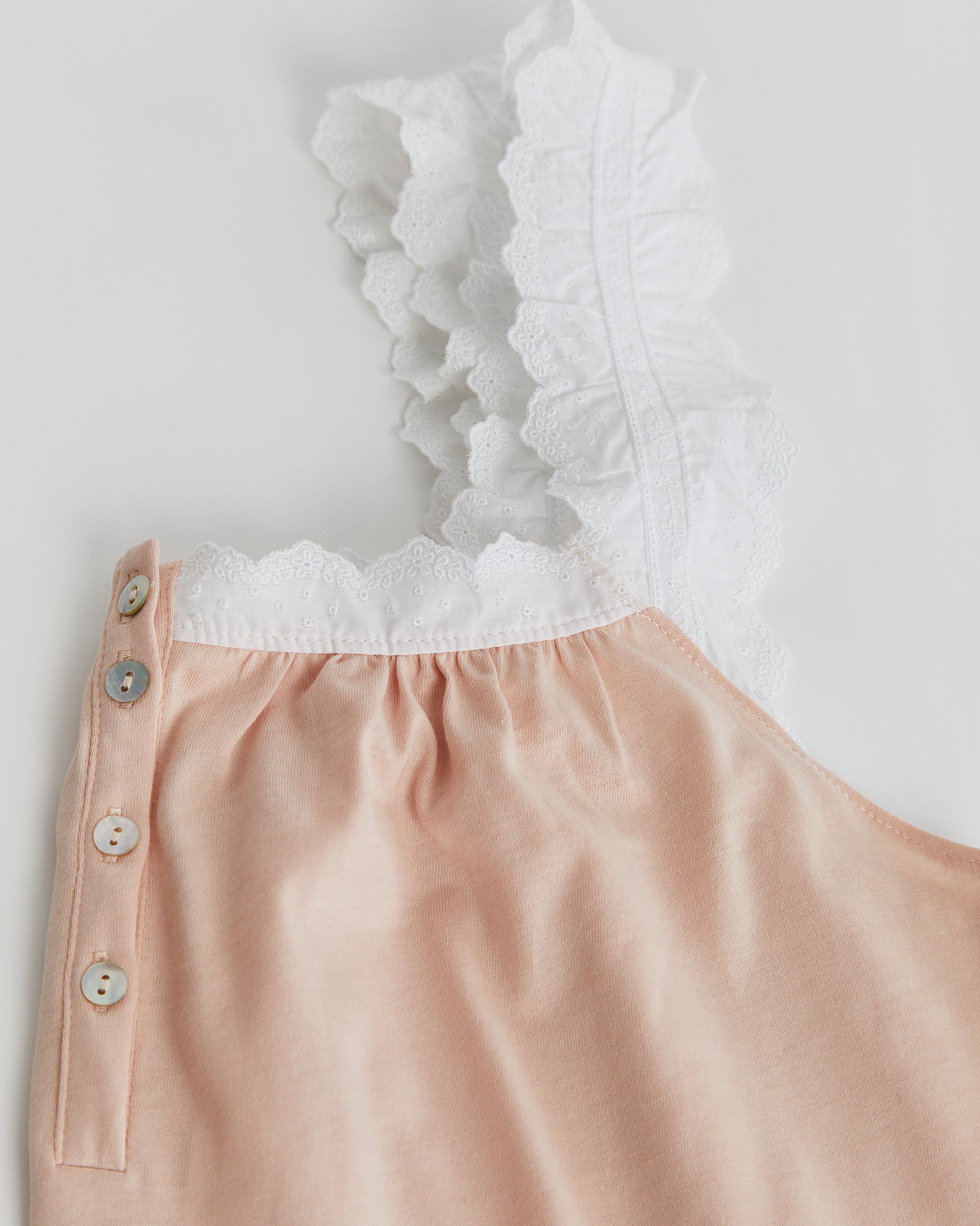 Camisón Mujer Tira Bordada Rosa