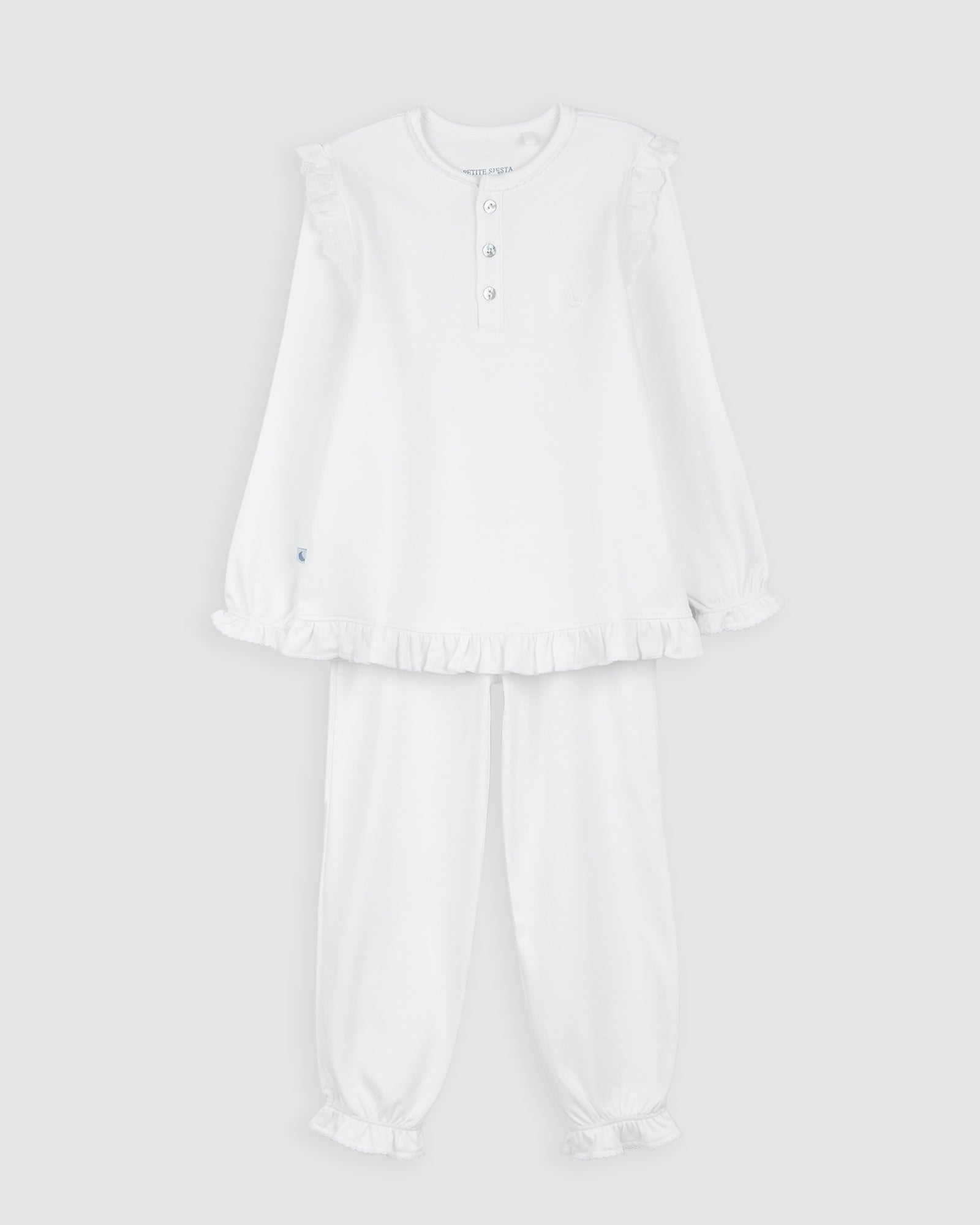 Pijama Kids Volantes Tira Bordada