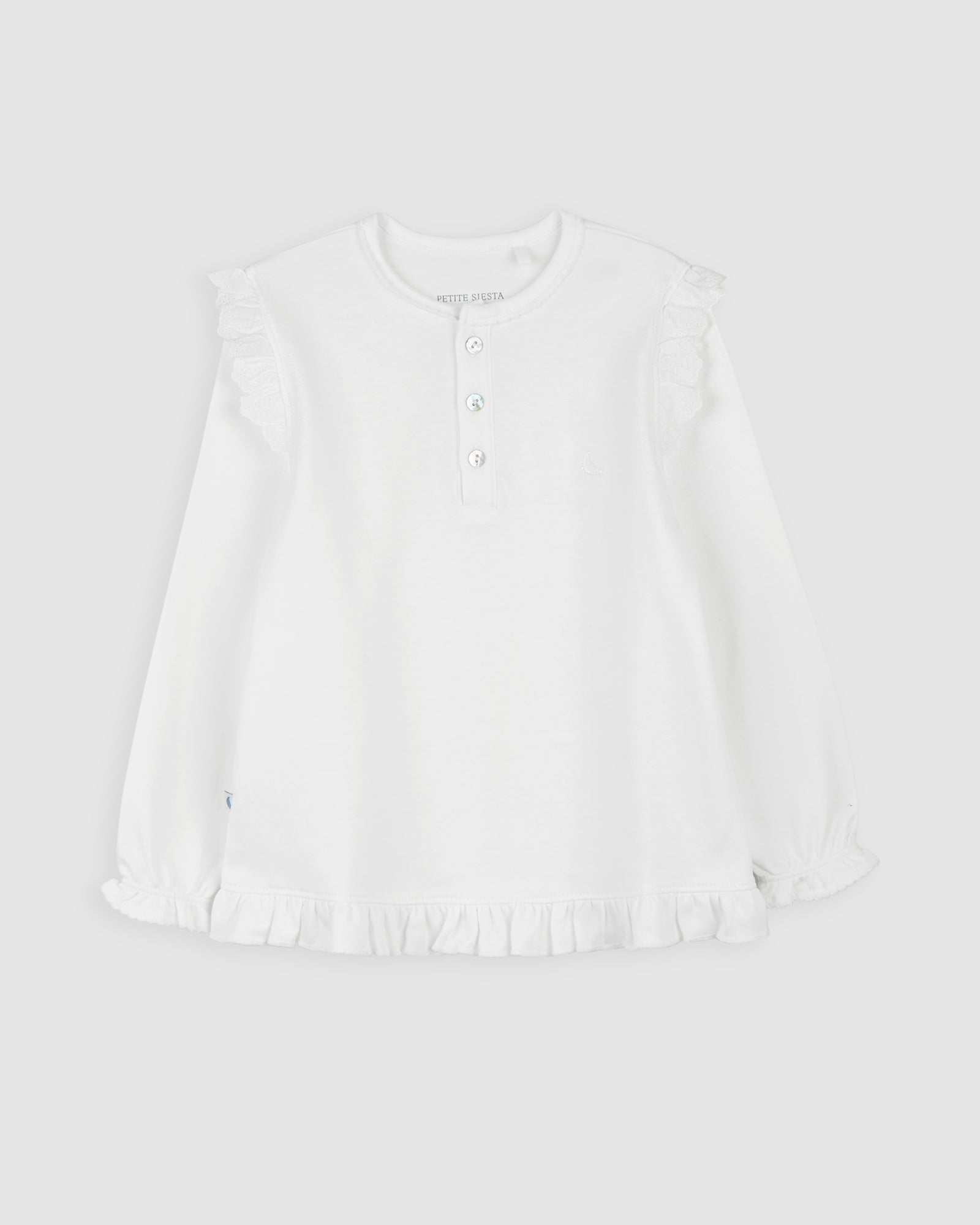 Pijama Kids Volantes Tira Bordada