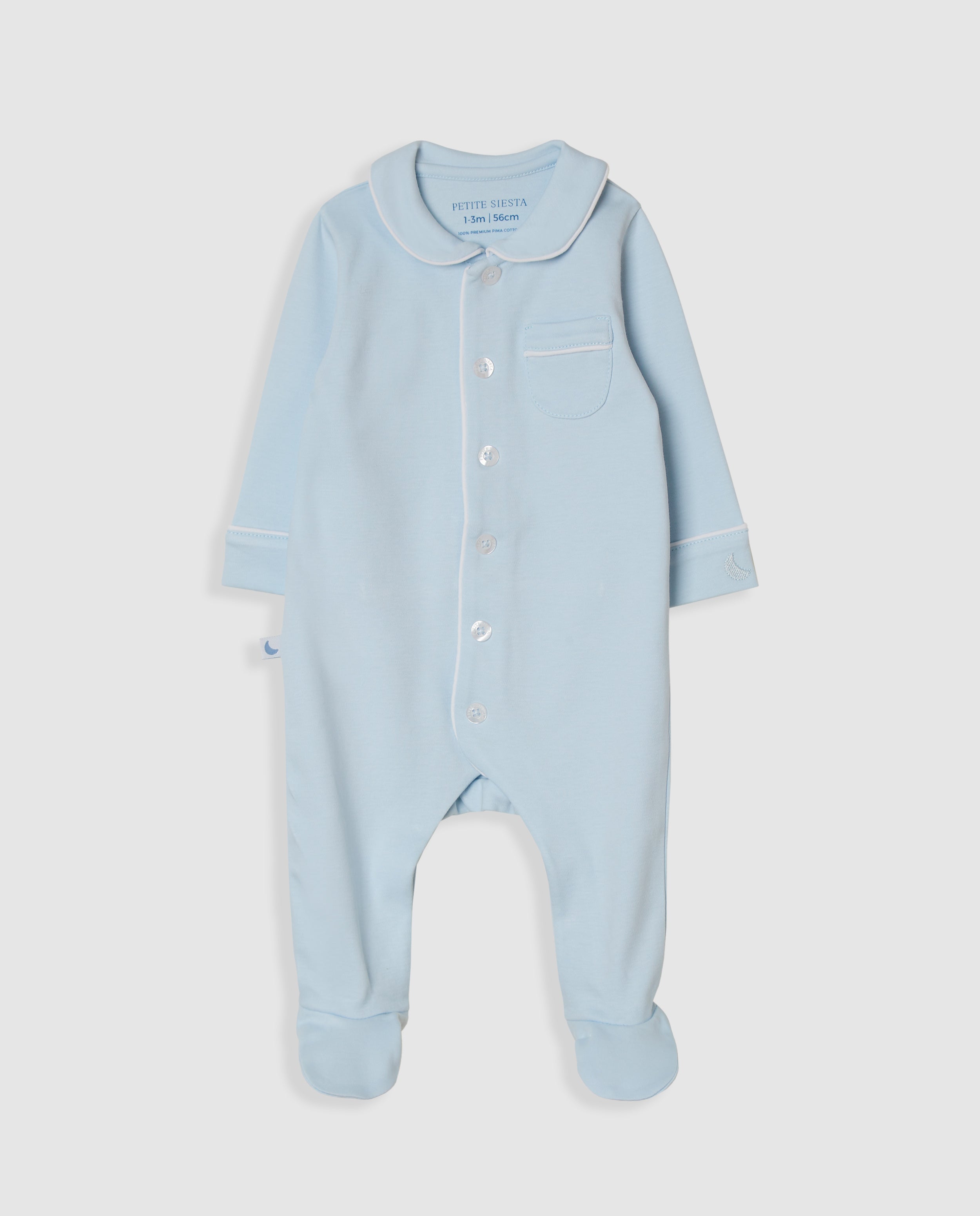 Pijama Bebé Camisero Azul