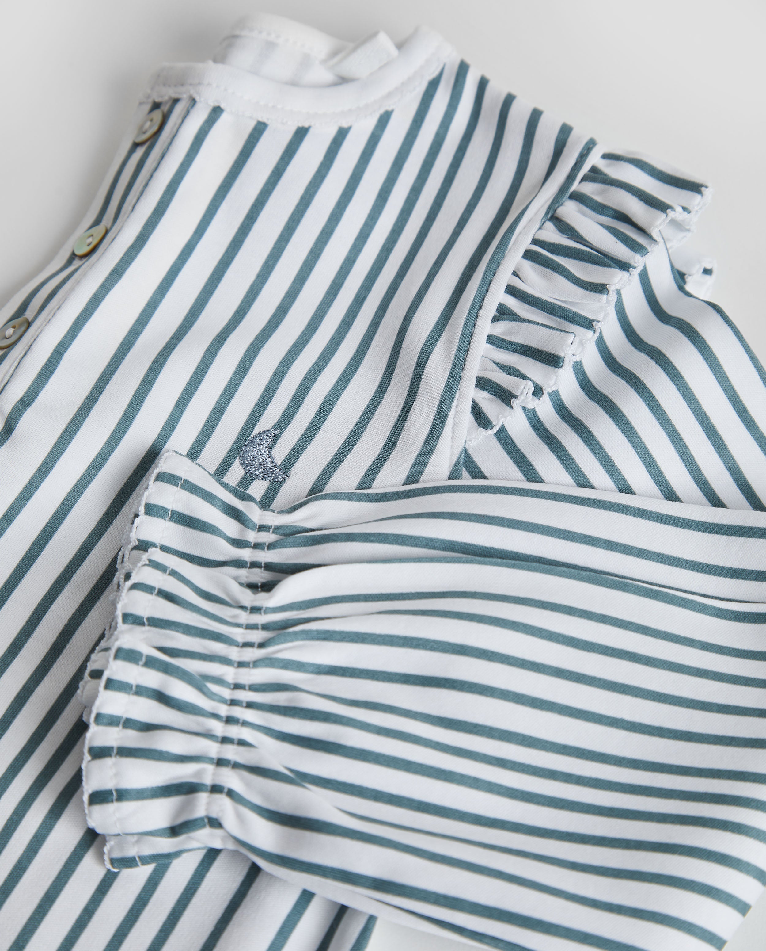 Kids Striped Ruffle Pajamas