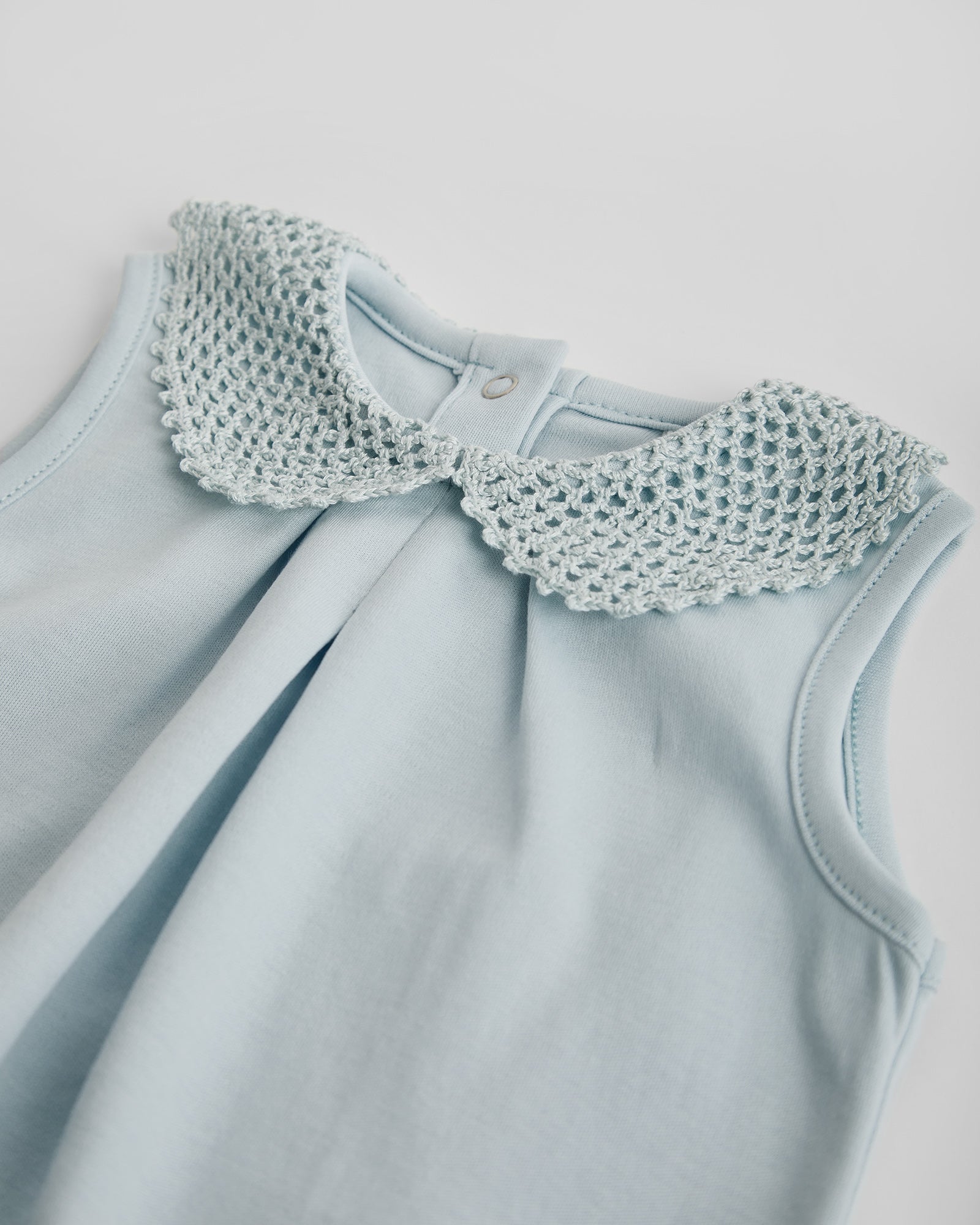 Blue Crochet Baby Frog