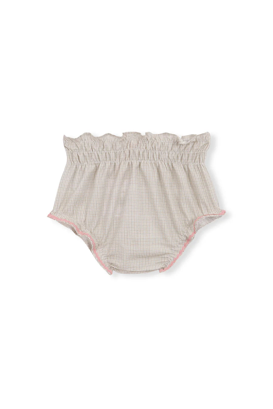Culotte Vichy beige et rose