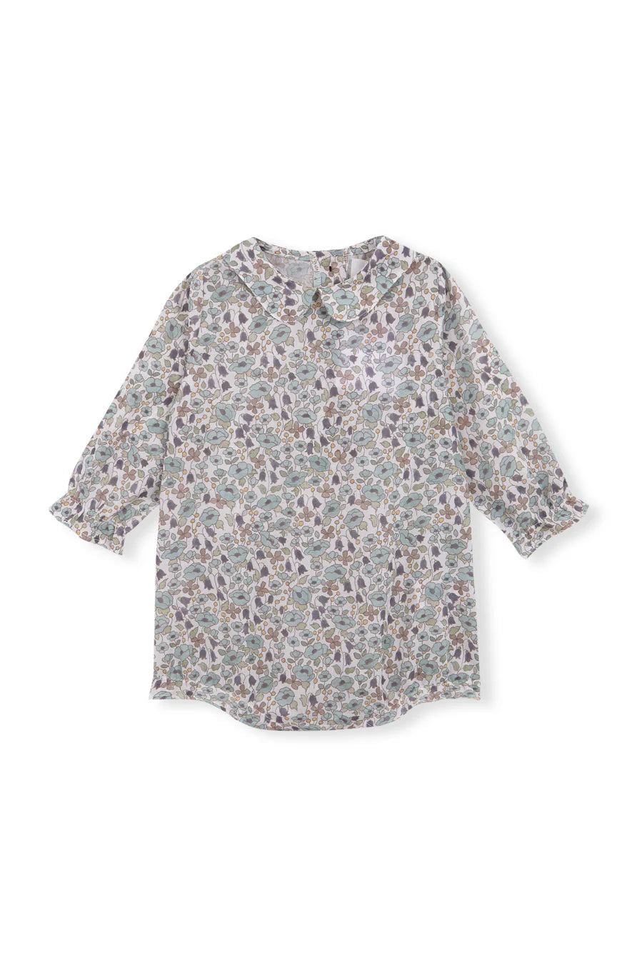 Unisex Romper Petrol Flowers