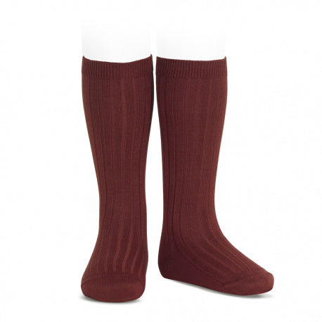 Condor ribbed knee high socks