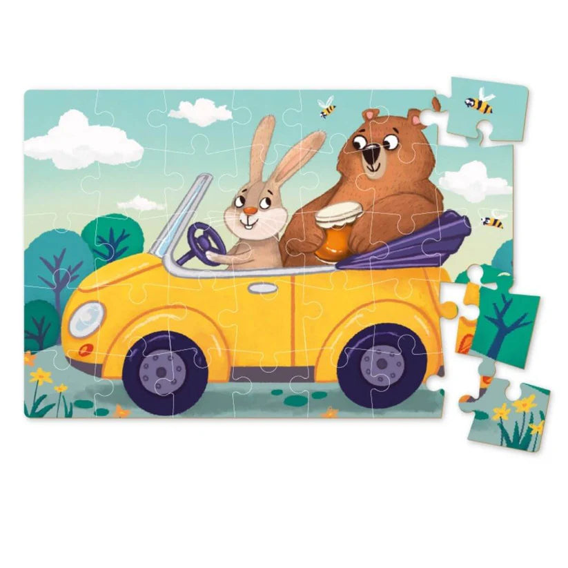 Mini Puzzle Voyage en Voiture