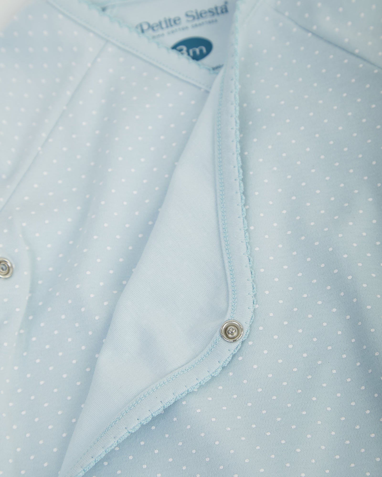 Blue Kimono Body with White Dots