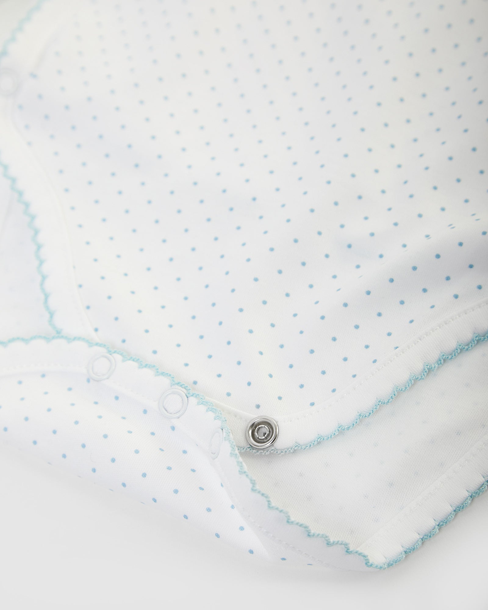 Body kimono à pois bleus