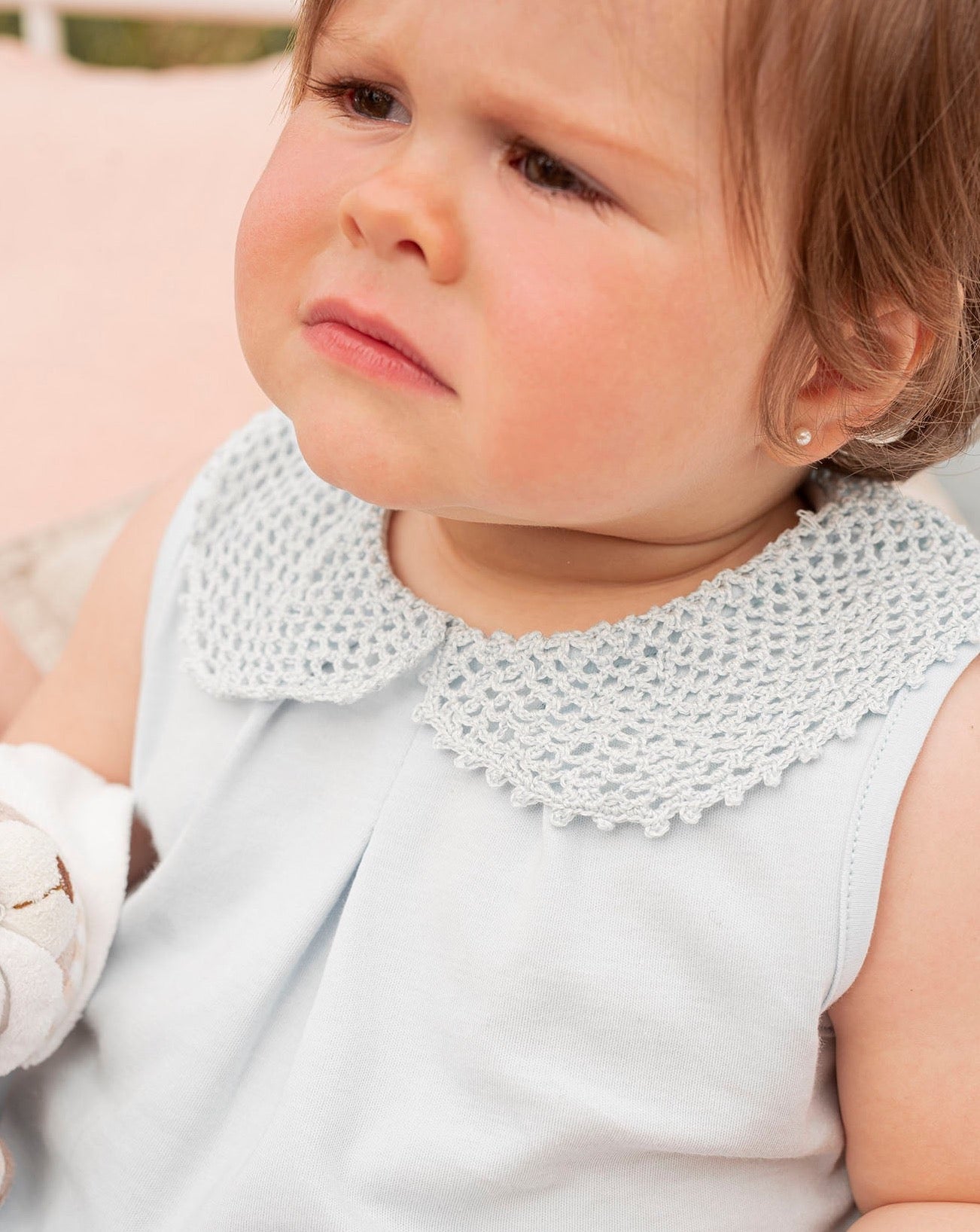 Blue Crochet Baby Frog