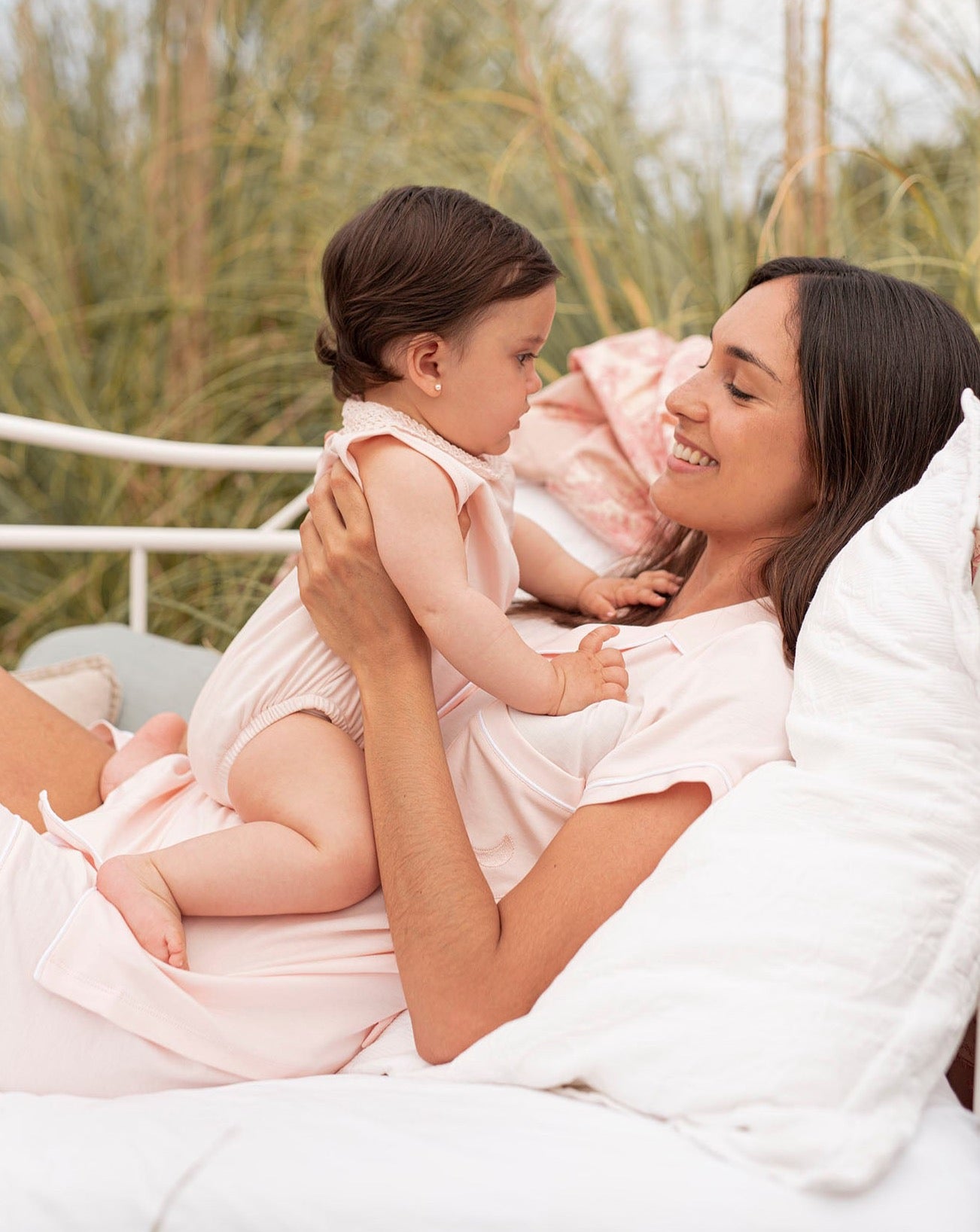 Pink Crochet Baby Frog