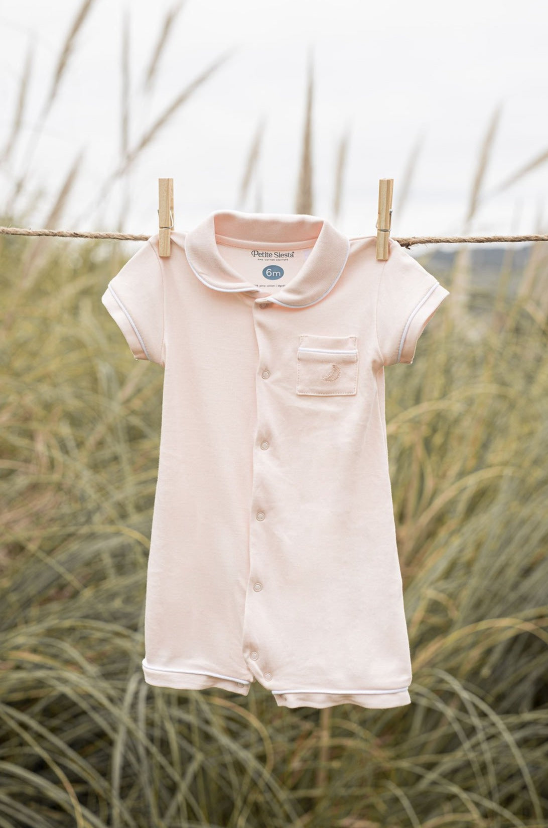 Pijama Bebé Camisero Rosa Corto