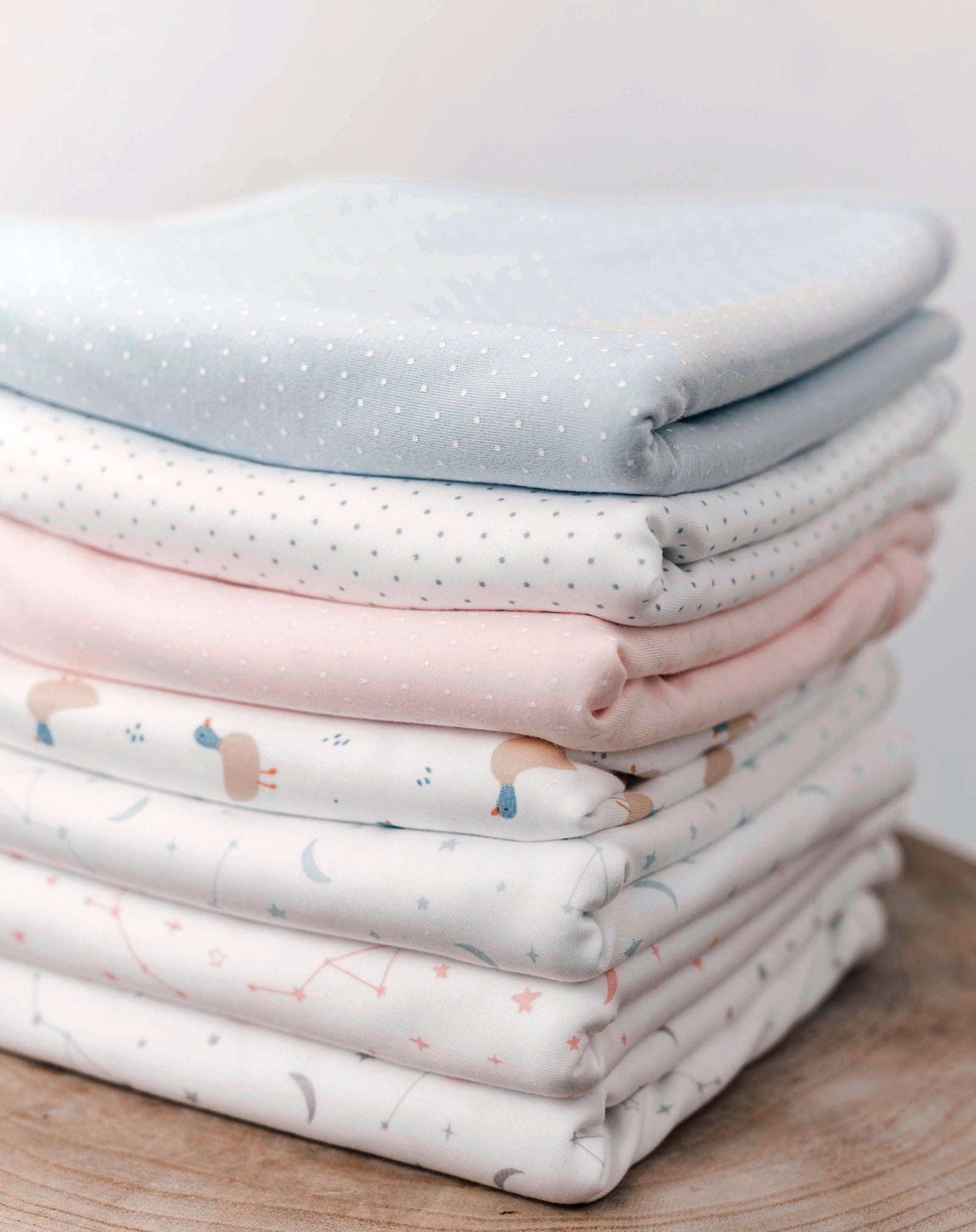 Blue Dots Baby Swaddle