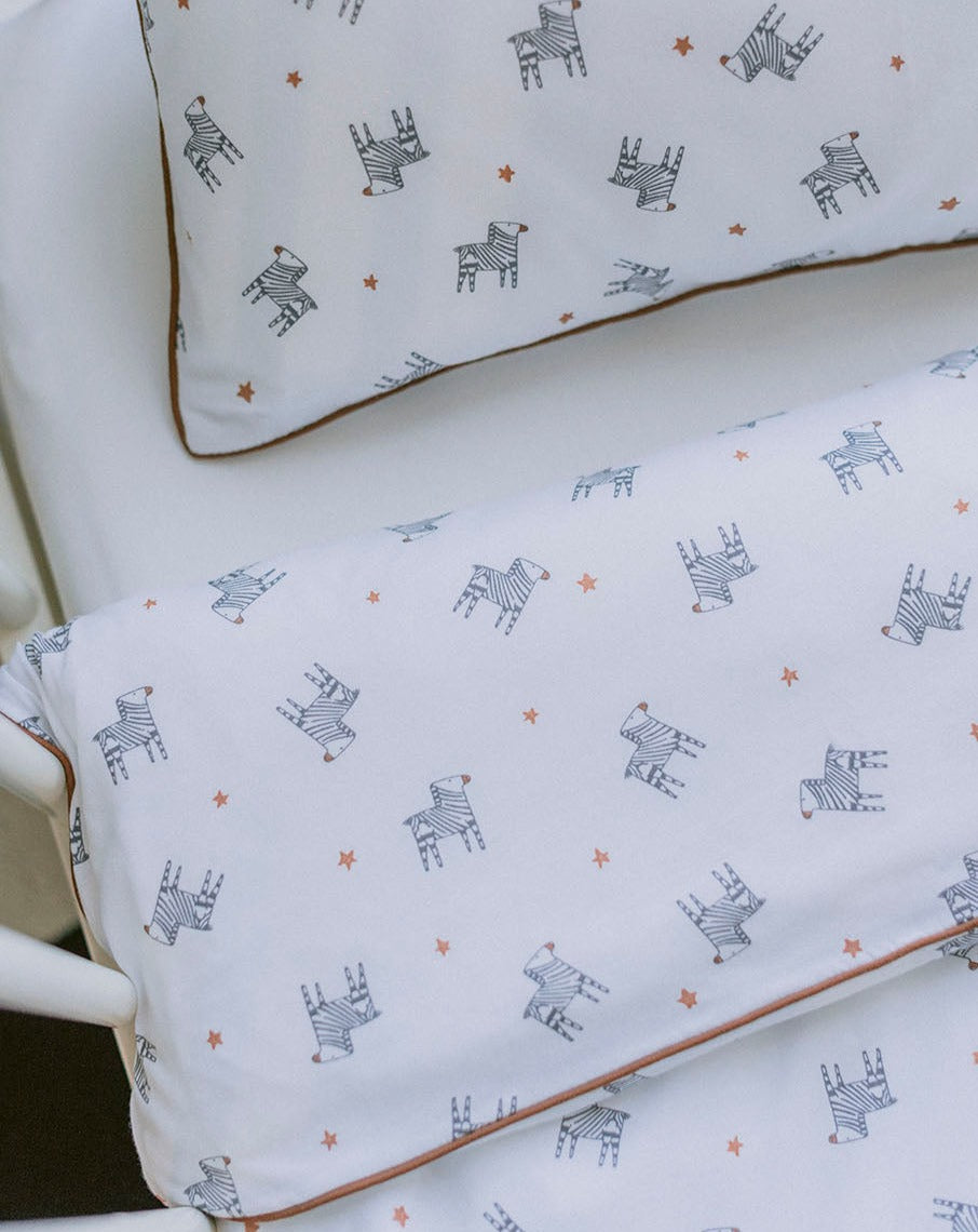 Parure de draps zèbre « Something by Jaime »