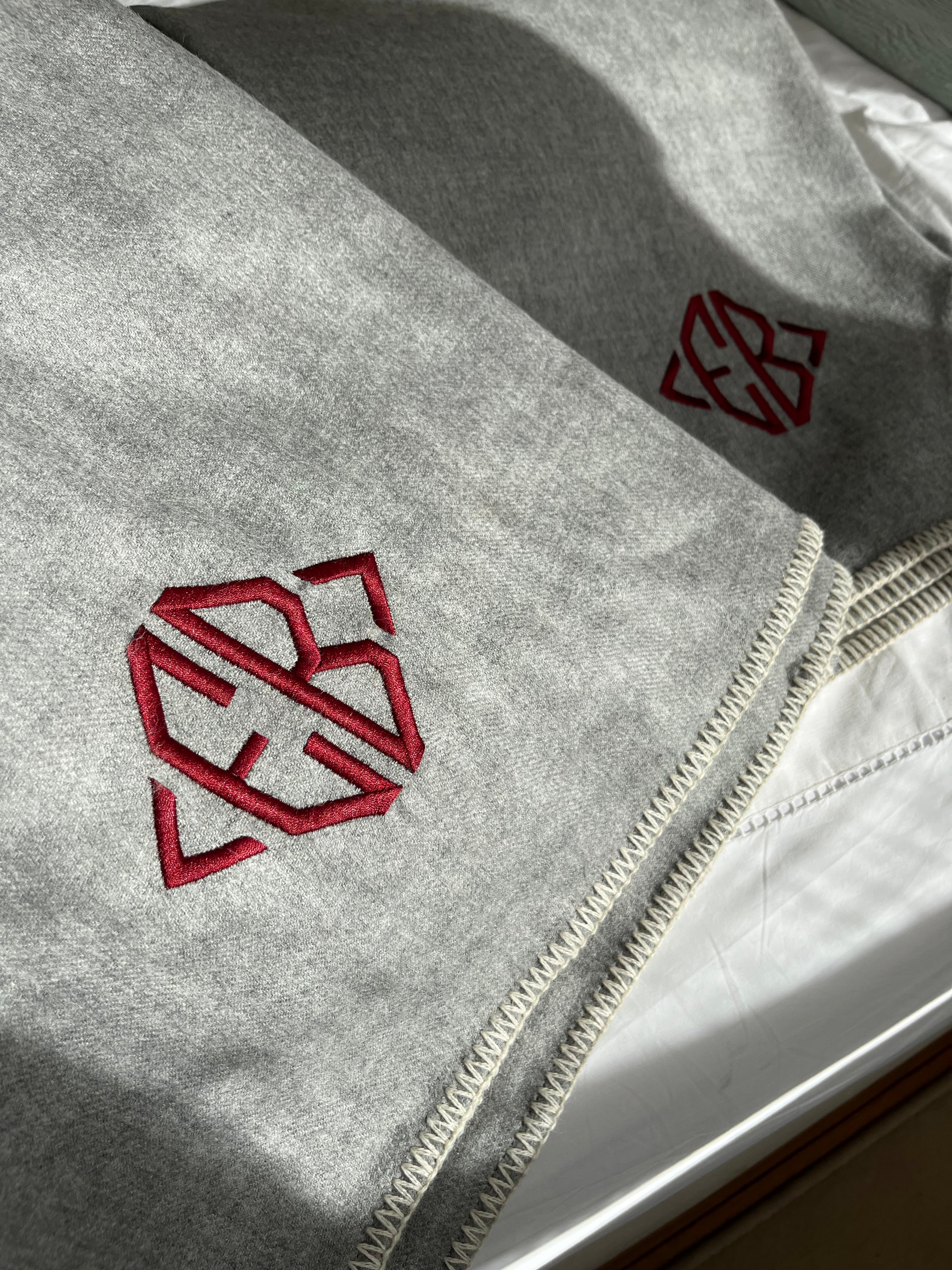 Baby Alpaca Blanket Gray Melange