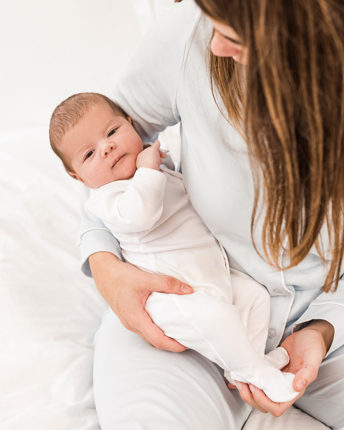 White Baby Pajamas