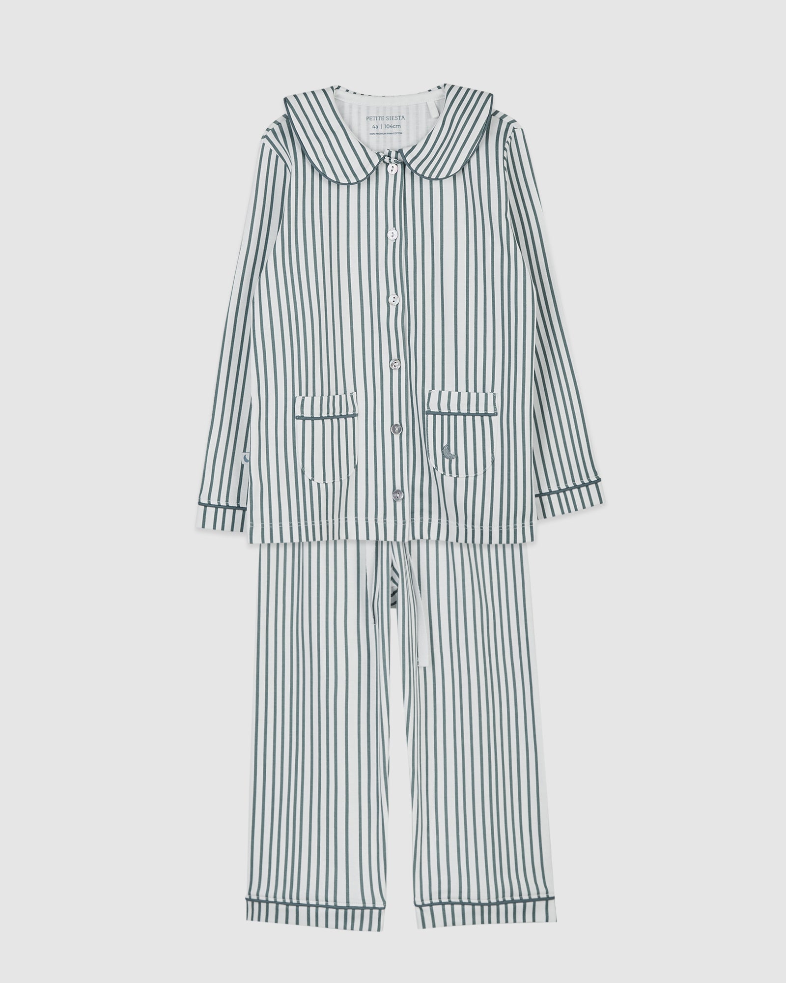 Pijama Kids Camisero Rayas Deep Blue