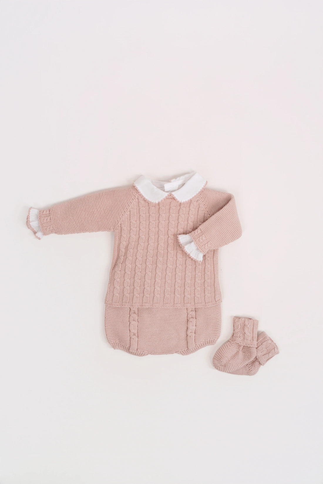 Set Punto Culote Trenzas Rosa