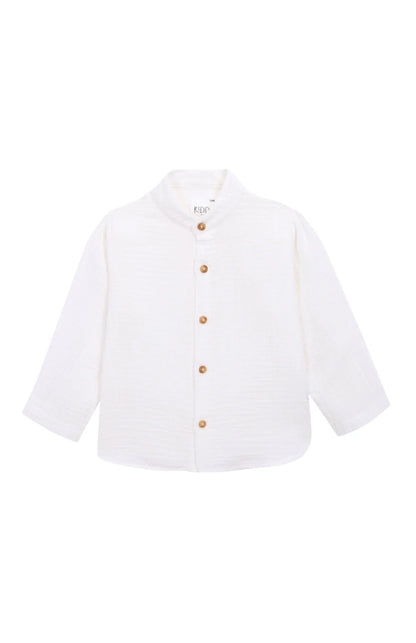 Camisa Mao Bambula Blanca