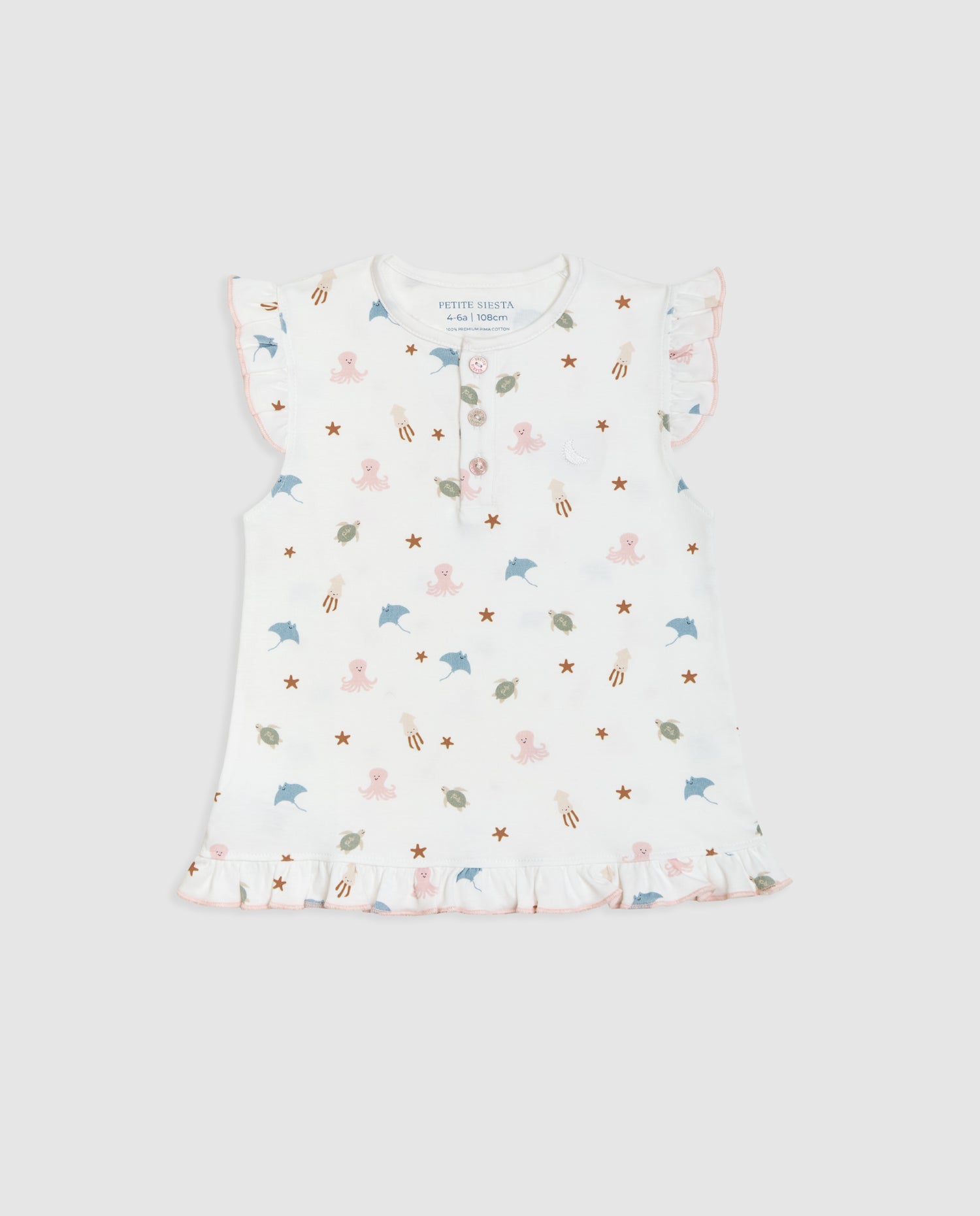 Pyjama court à volants pour enfants